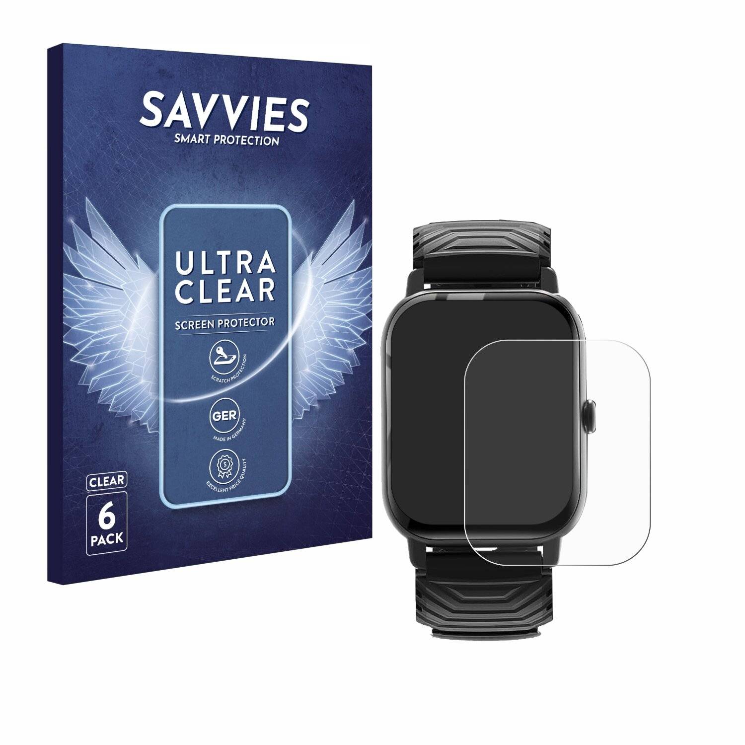 6x Savvies Displayschutz-Folie für Ddidbi P66E