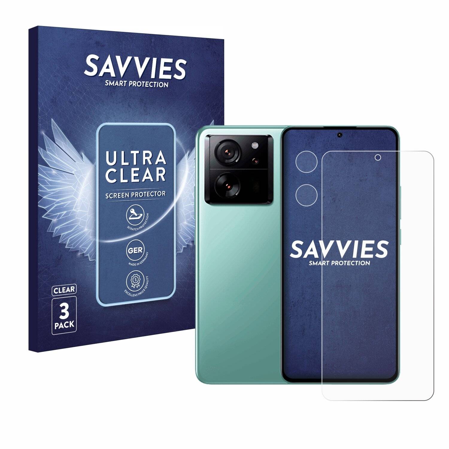 6x Savvies Displayschutz-Folie für Xiaomi 13T