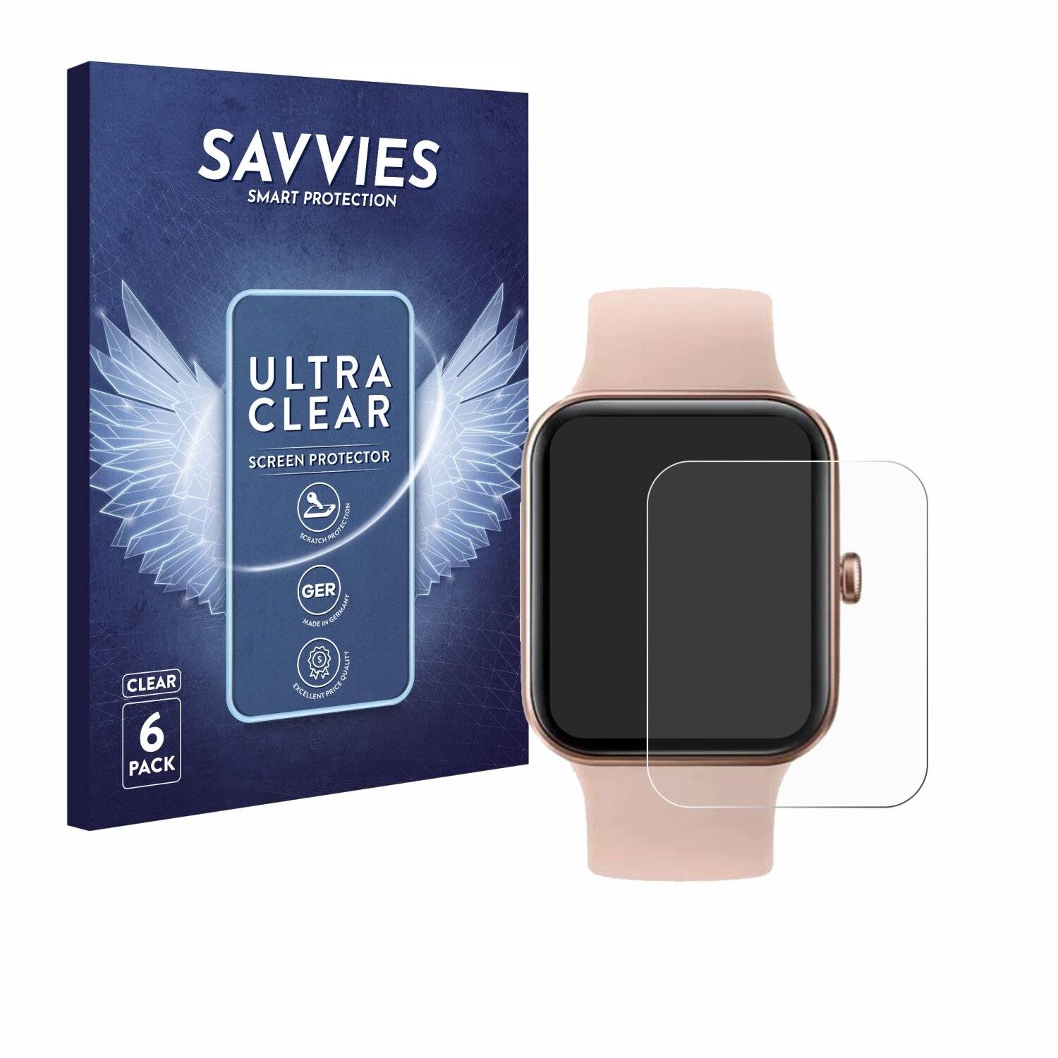 6x Savvies Displayschutz-Folie für SKG