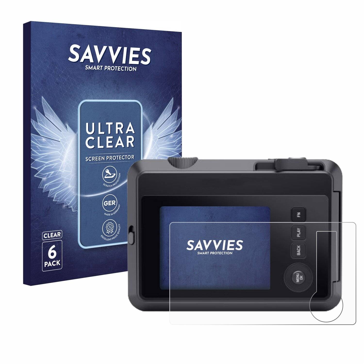 6x Savvies Displayschutz-Folie für Leica SOFORT