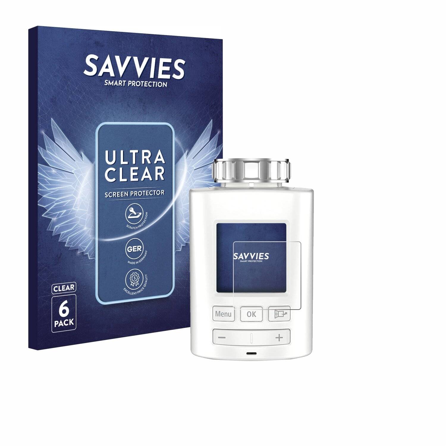 6x Savvies Displayschutz-Folie für AVM FRITZ!DECT