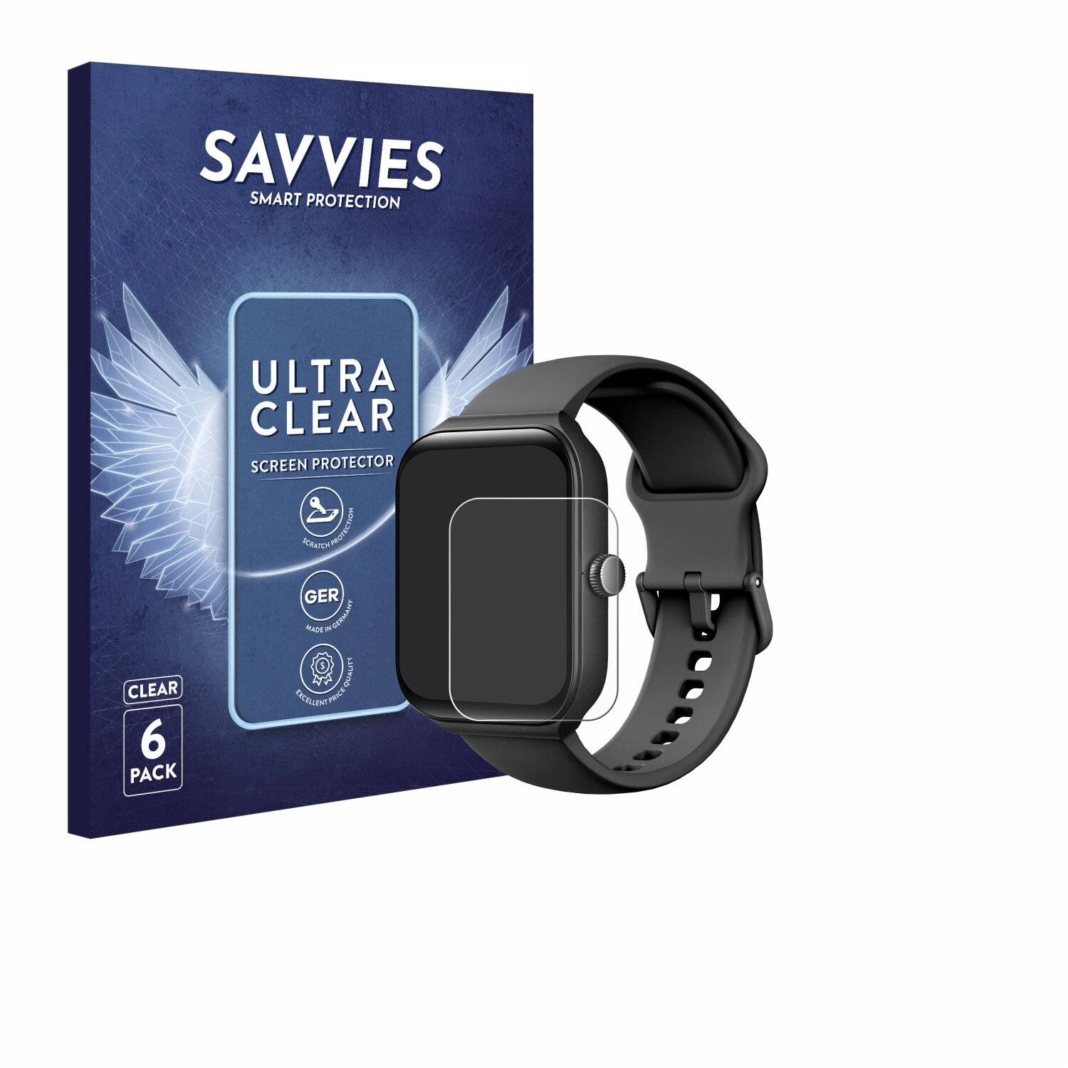 6x Savvies Displayschutz-Folie für Toobur IDW16