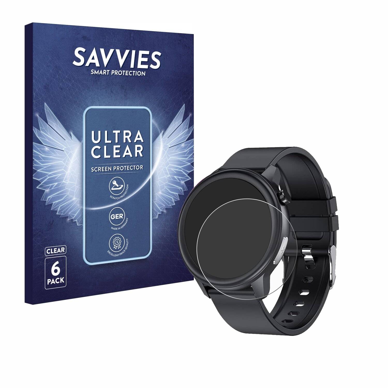 6x Savvies Displayschutz-Folie für DigiKuber E80