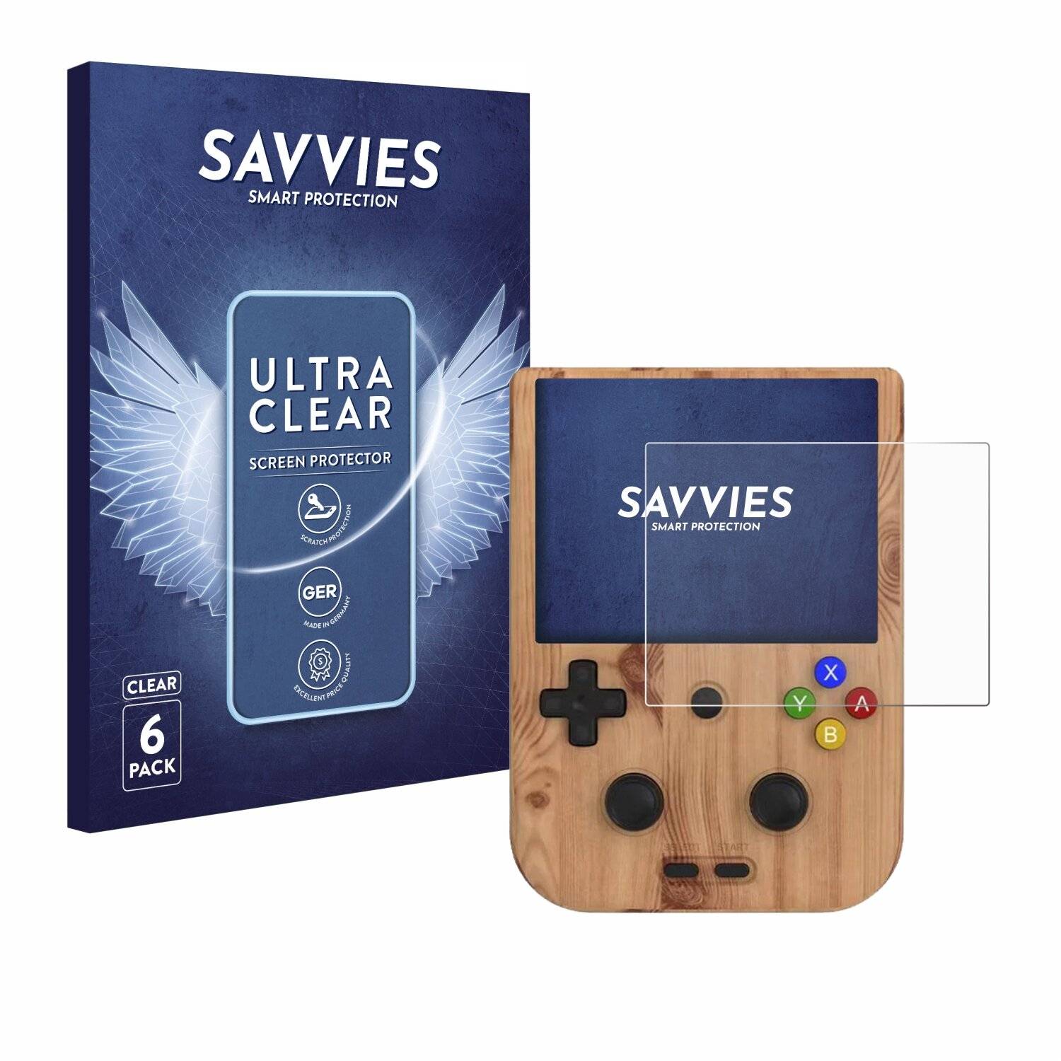 6x Savvies Displayschutz-Folie für Anbernic