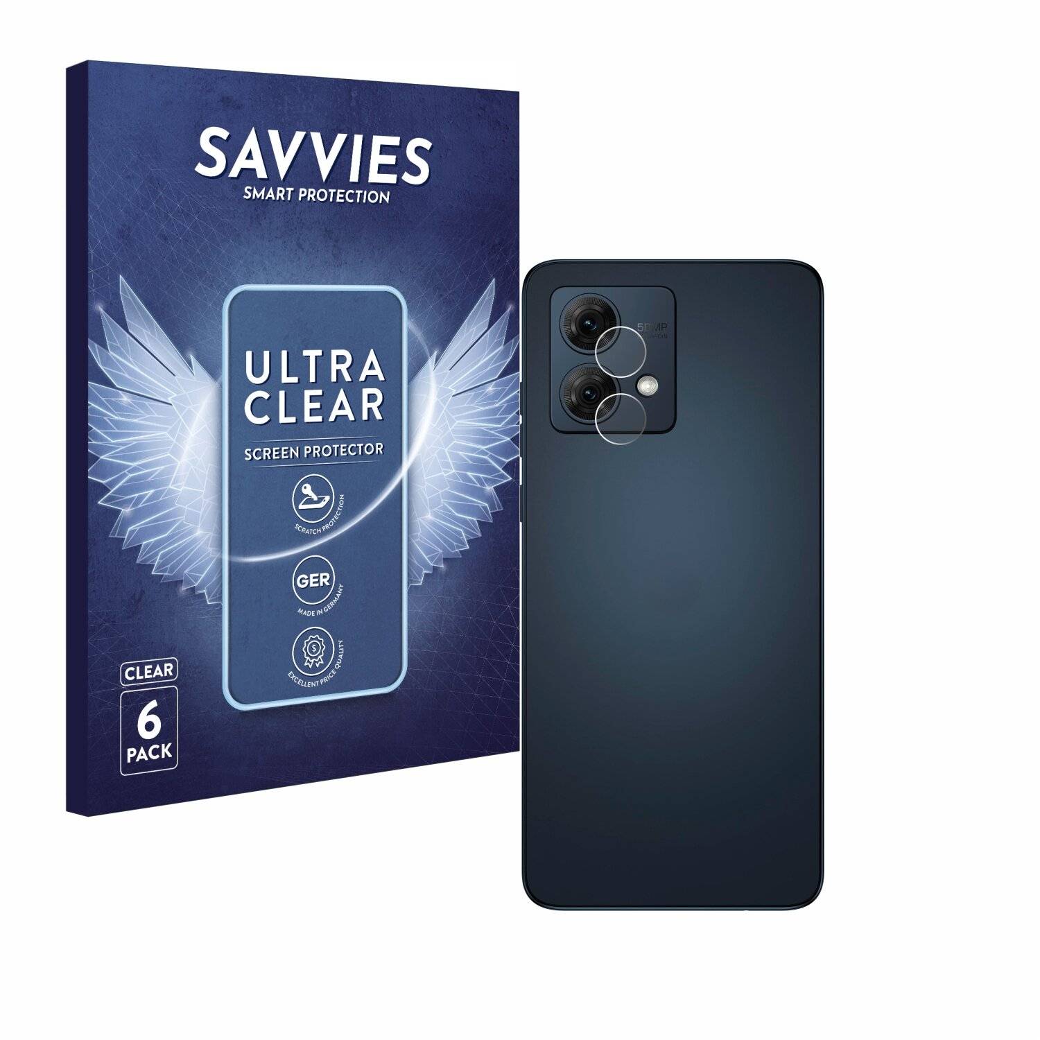6x Savvies Displayschutz-Folie für Motorola Moto G84 (NUR