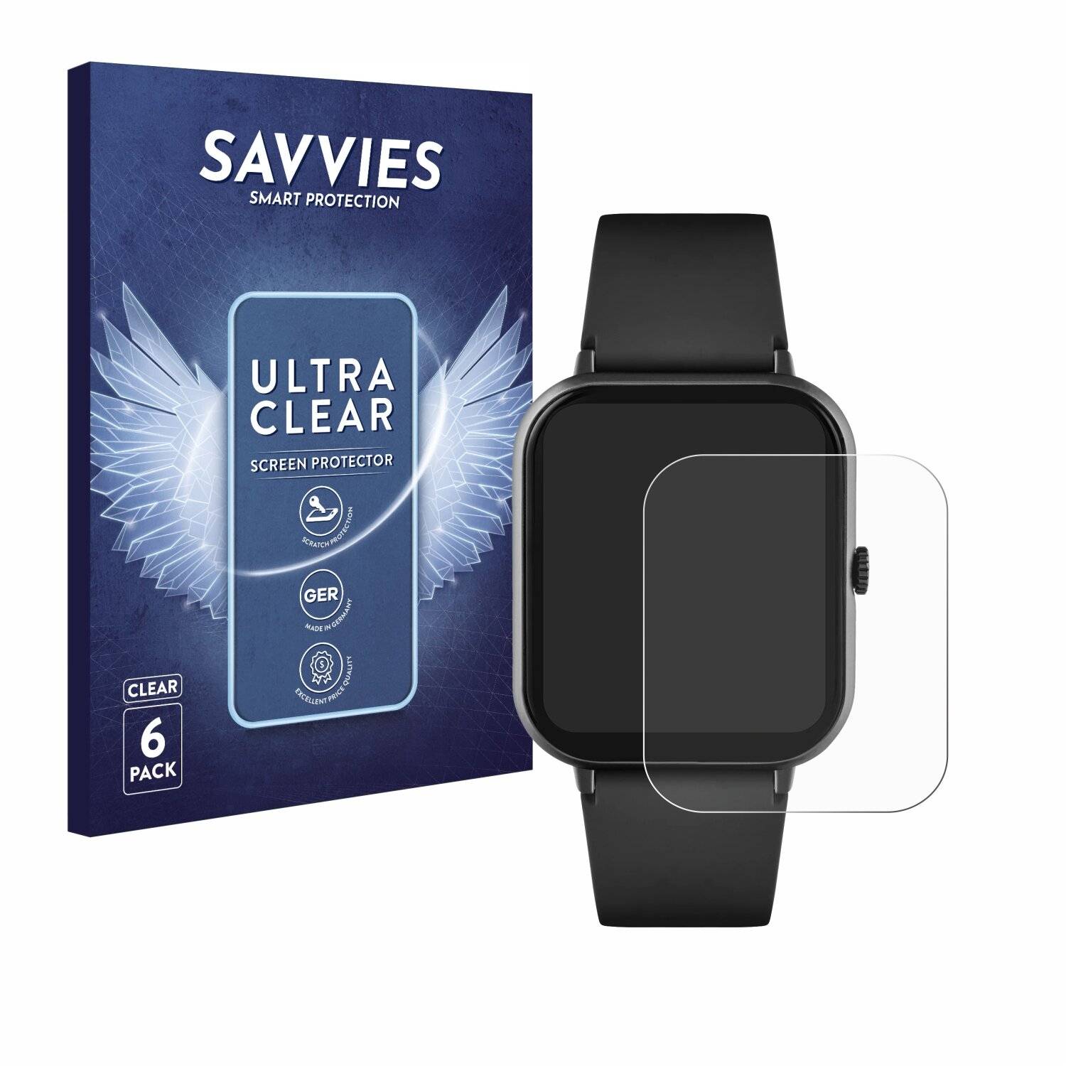 6x Savvies Displayschutz-Folie für Reflex Active Series