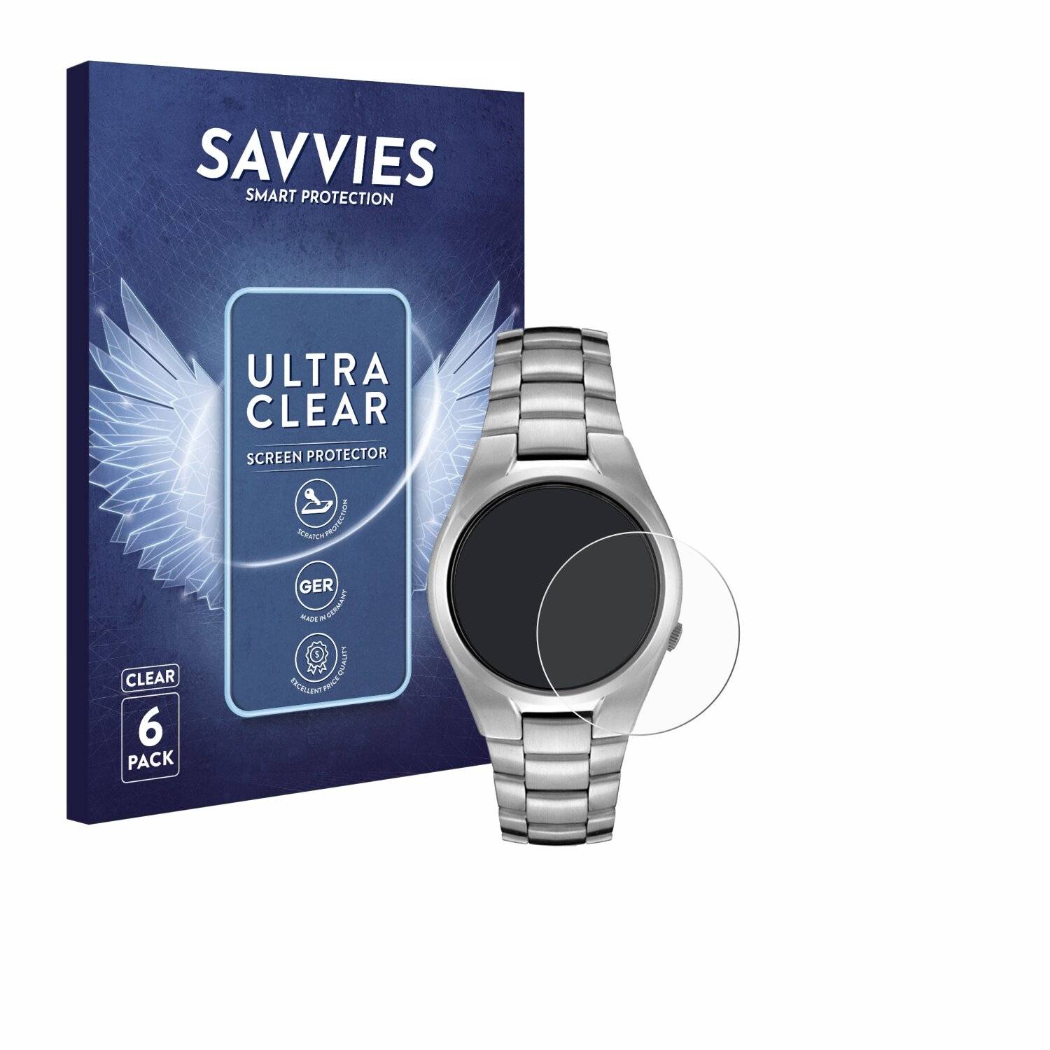 6x Savvies Displayschutz-Folie für Seiko 5 Automatic