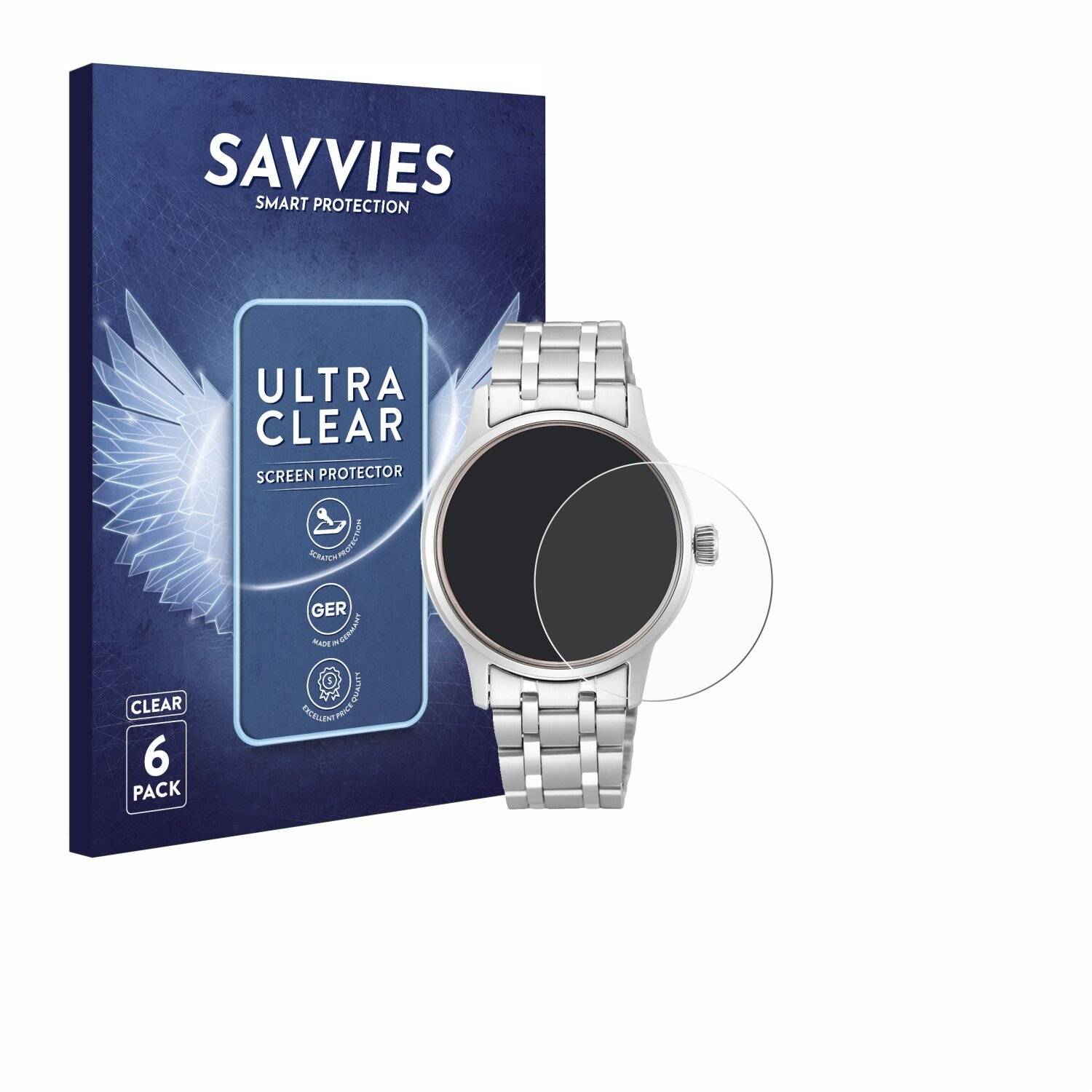 6x Savvies Displayschutz-Folie für Seiko Presage