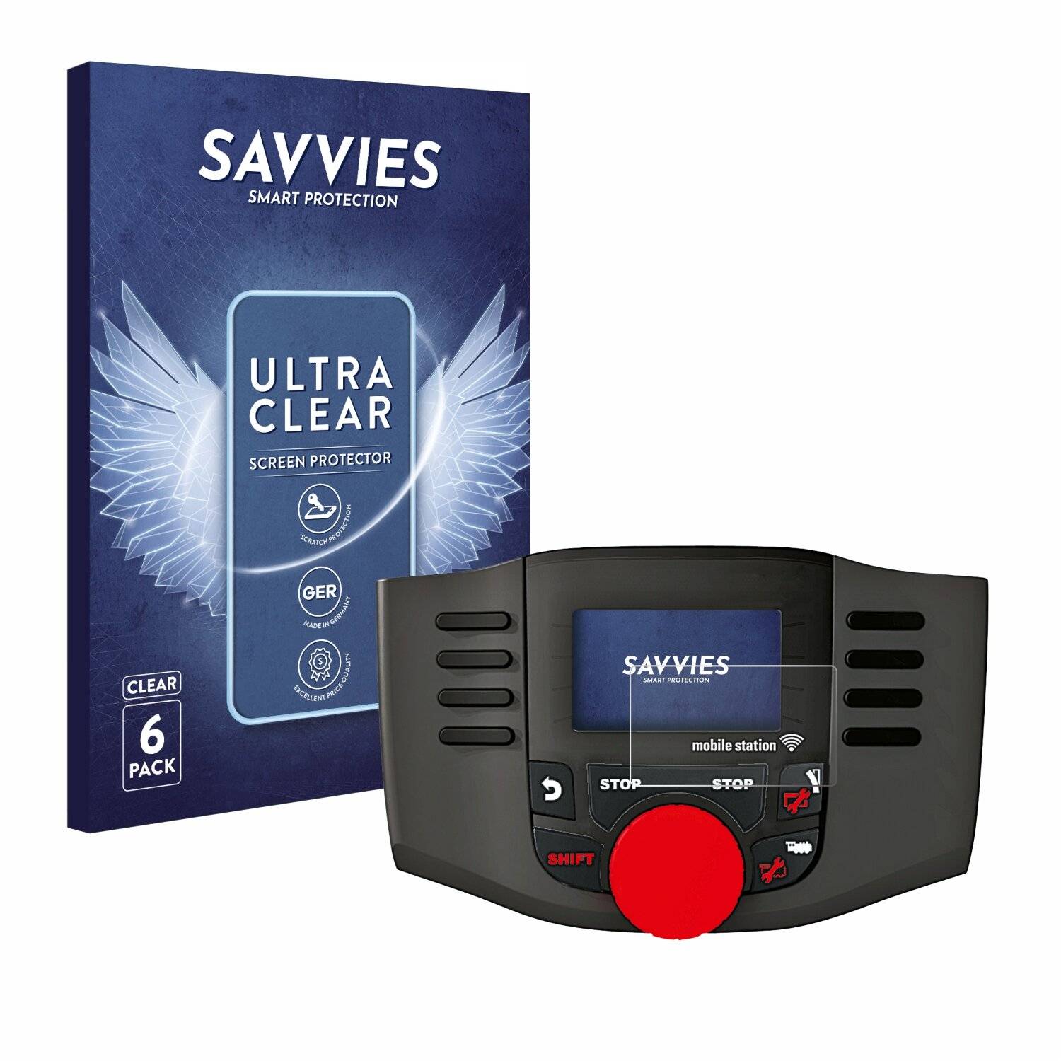 6x Savvies Displayschutz-Folie für Märklin Mobile Station WLAN