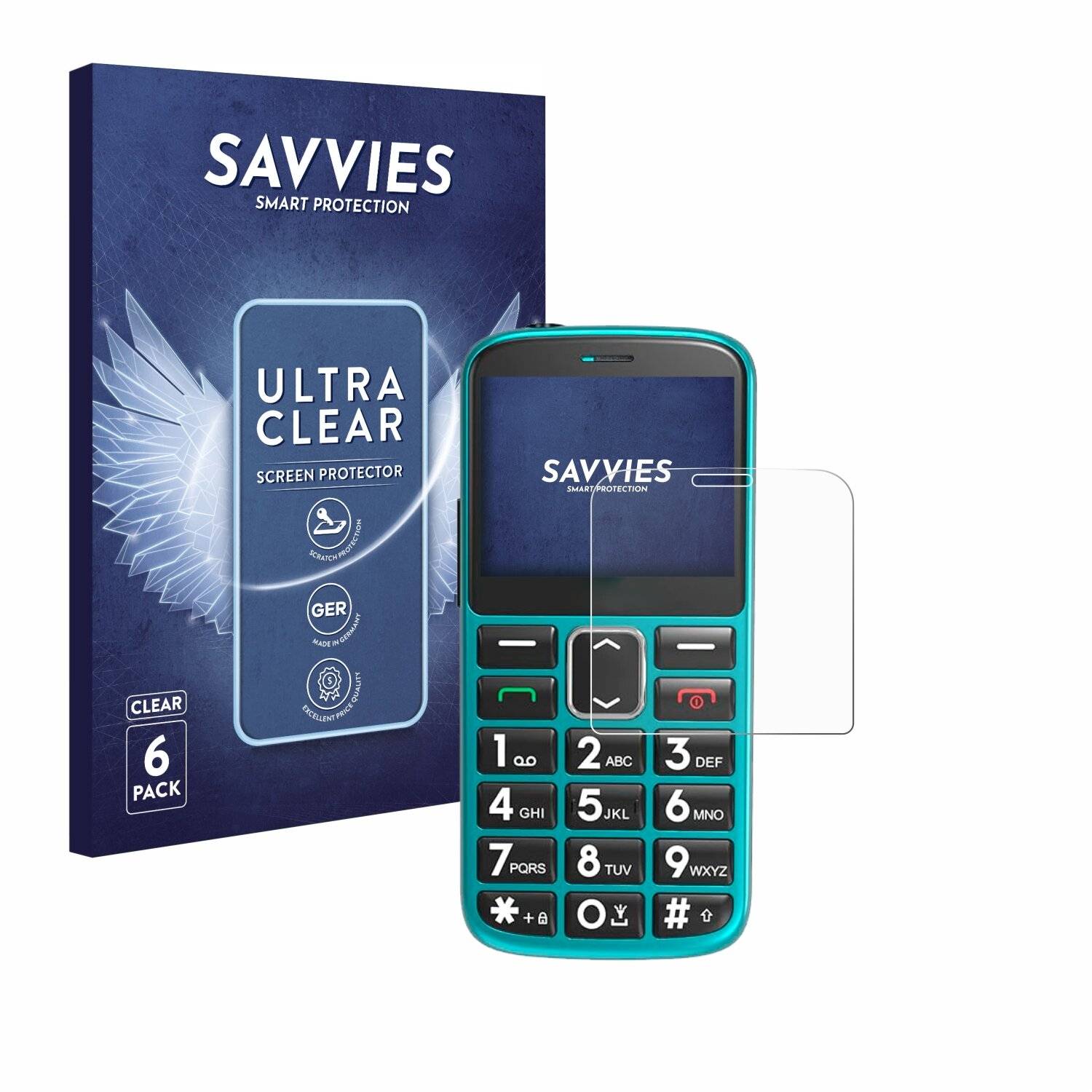6x Savvies Displayschutz-Folie für Uleway