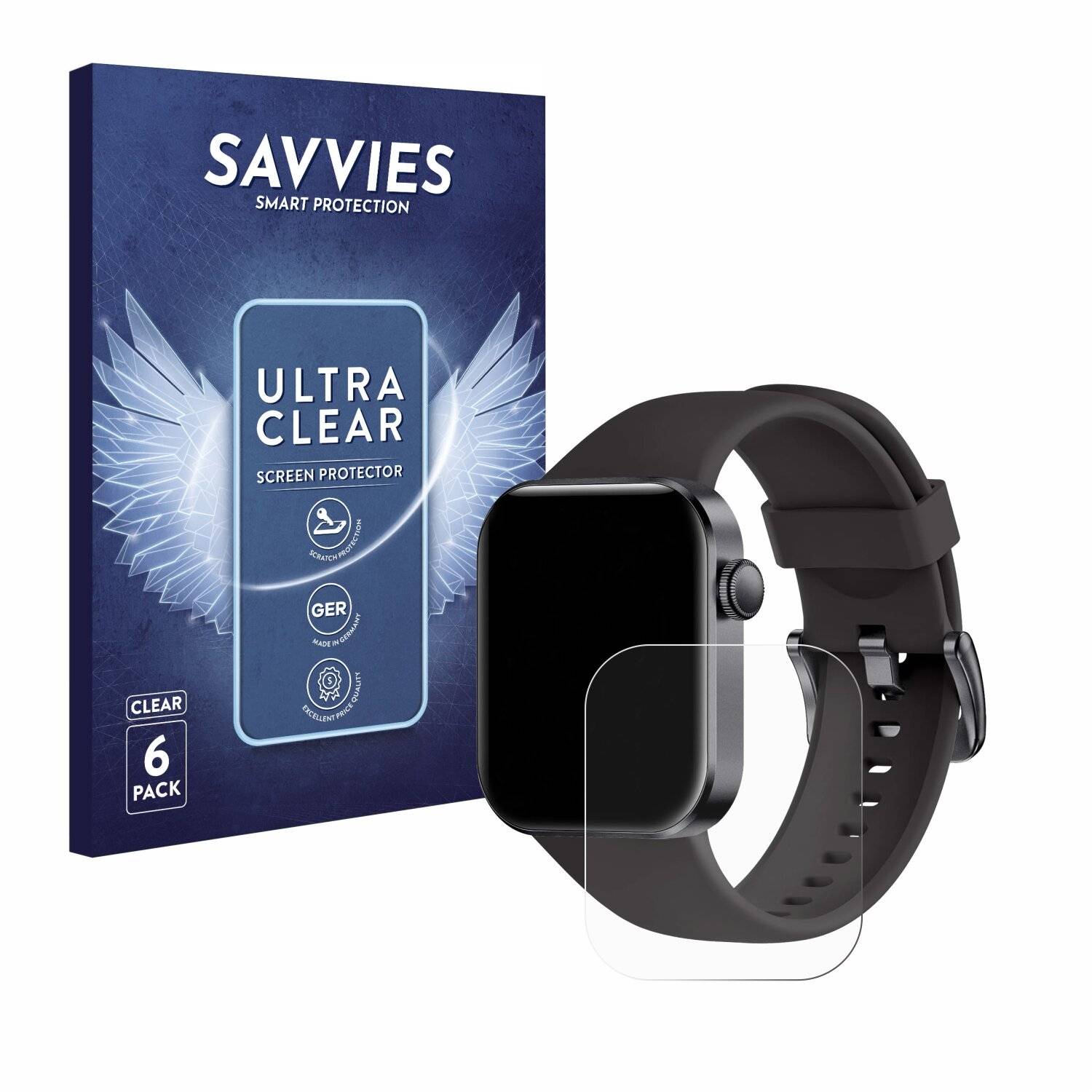 6x Savvies Displayschutz-Folie für Azttkia P2