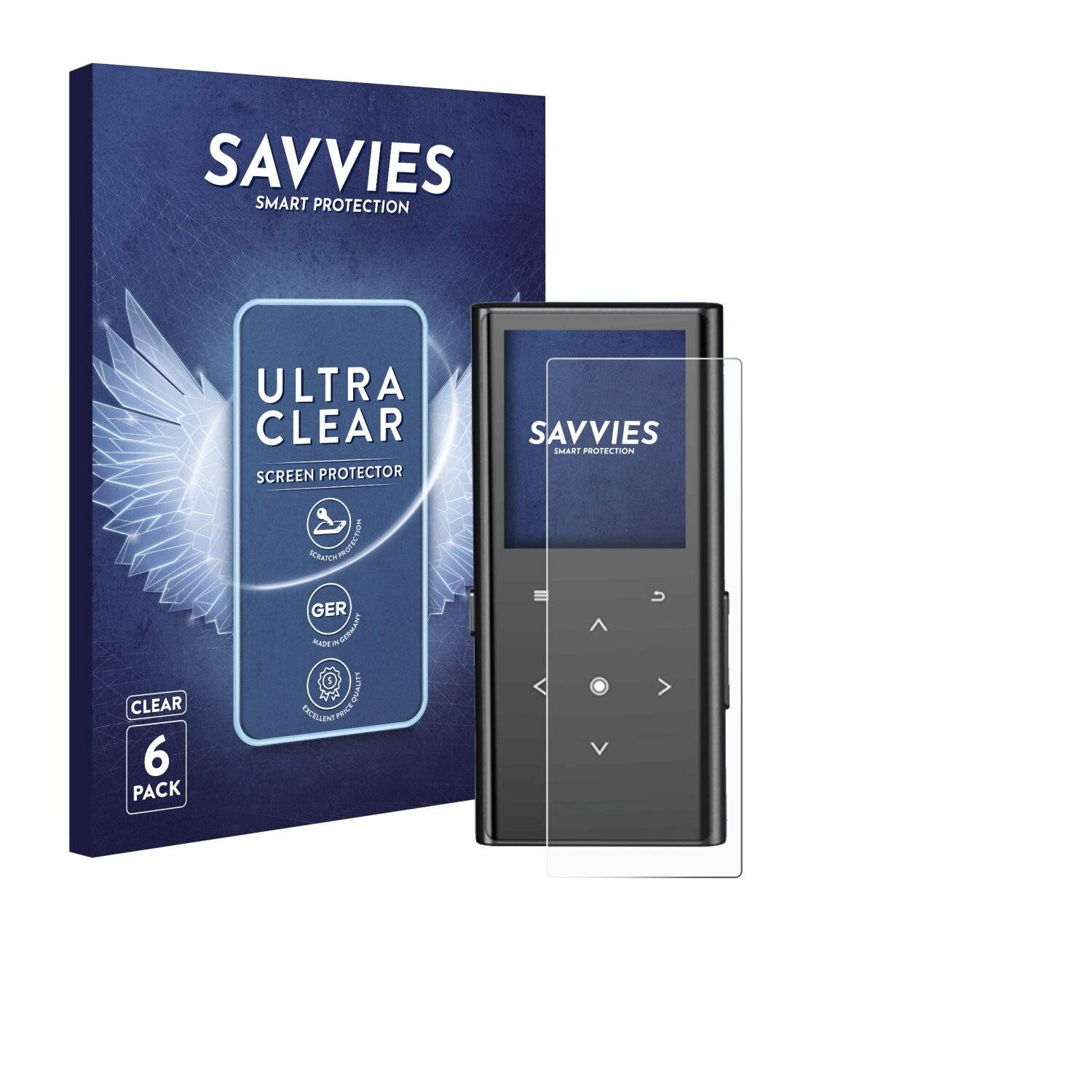 6x Savvies Displayschutz-Folie für Zooaoxo M600-
