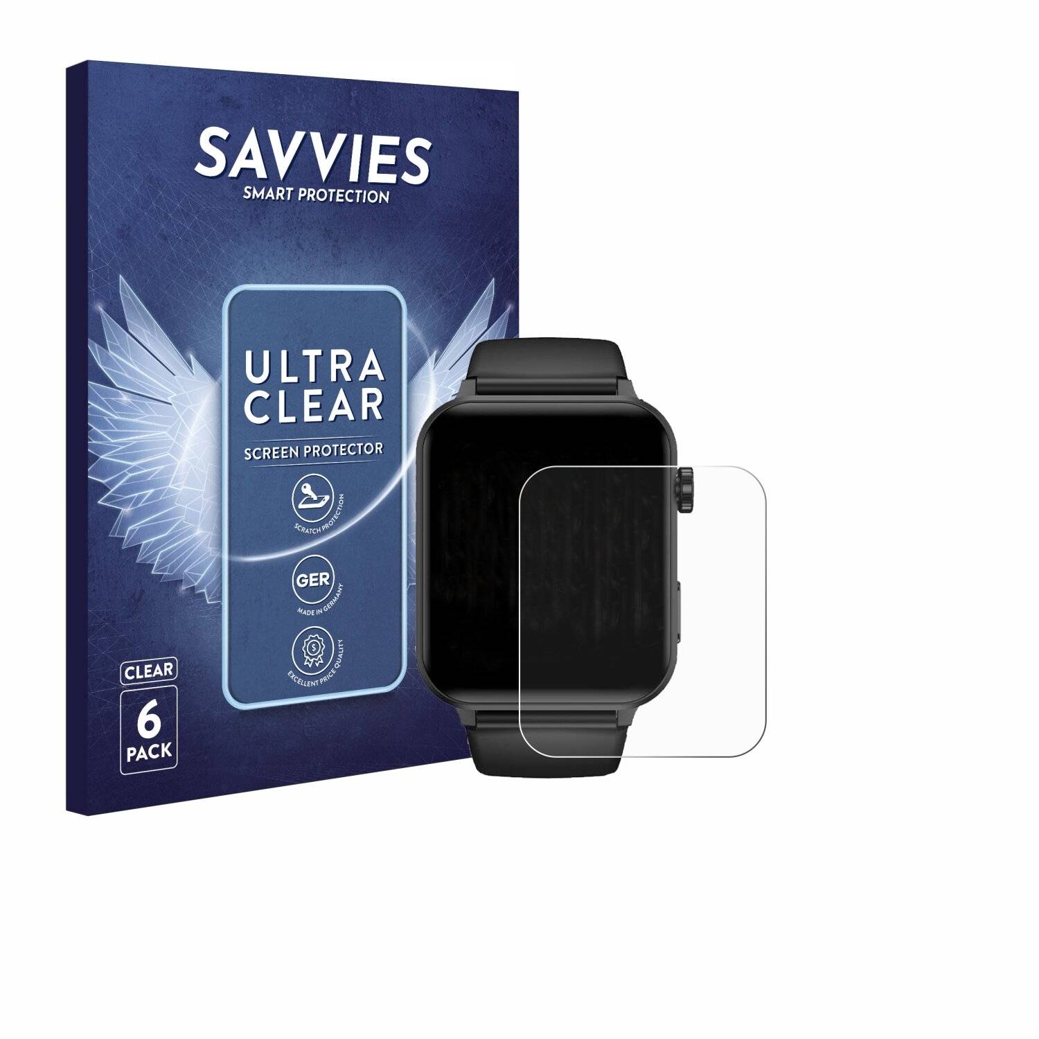 6x Savvies Displayschutz-Folie für Blackview BV-R30