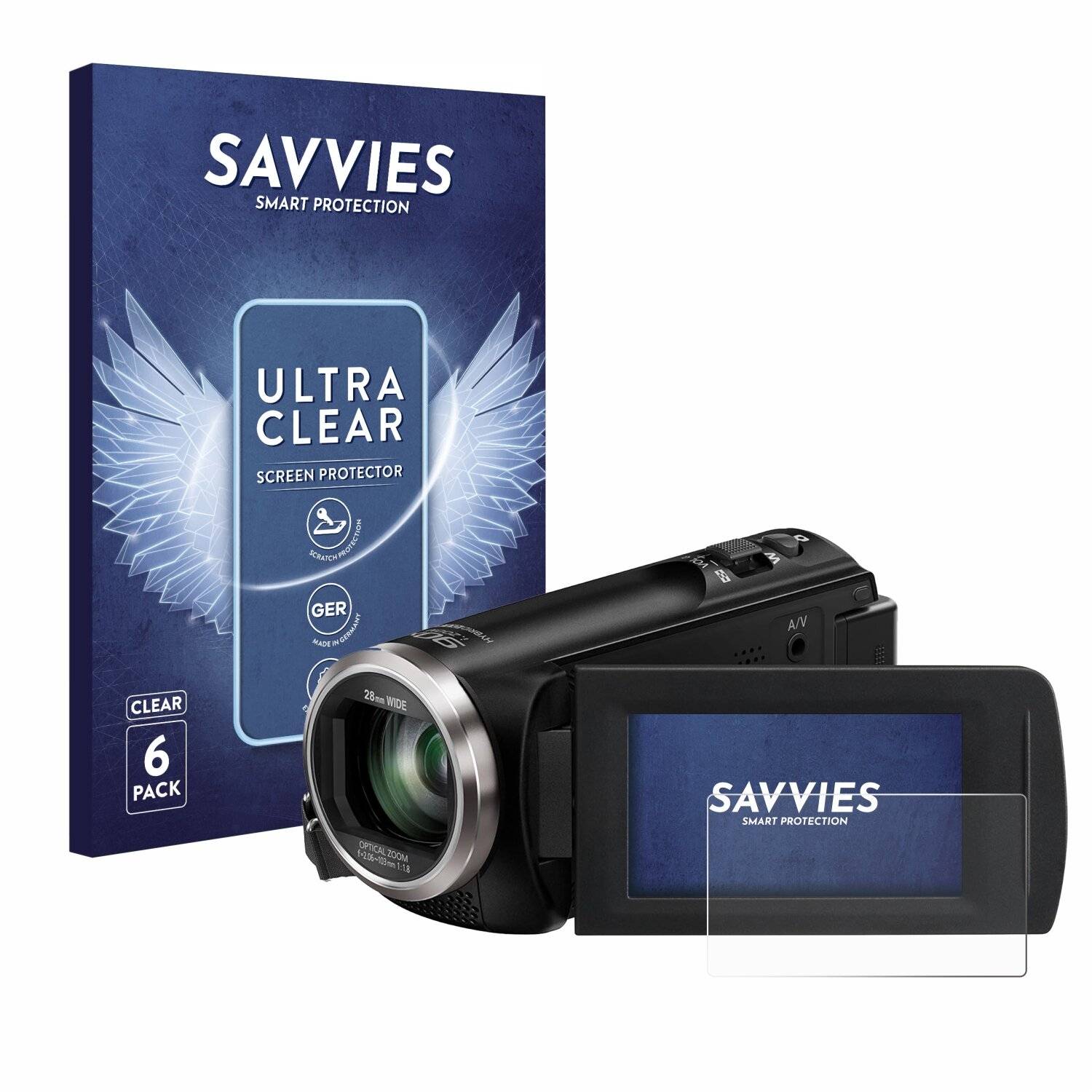6x Savvies Displayschutz-Folie für Panasonic