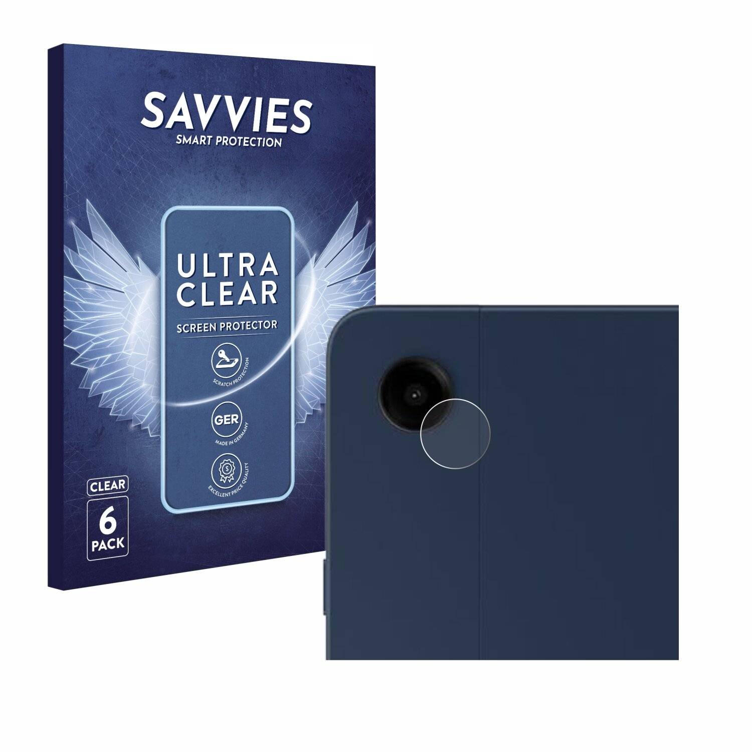 6x Savvies Displayschutz-Folie für Samsung Galaxy Tab A9 Plus 5G (NUR