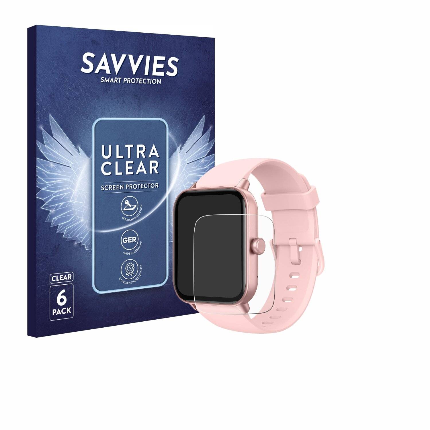 6x Savvies Displayschutz-Folie für Toobur IDW19