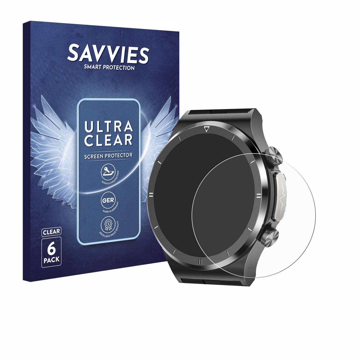 6x Savvies Displayschutz-Folie für Hasakei T30