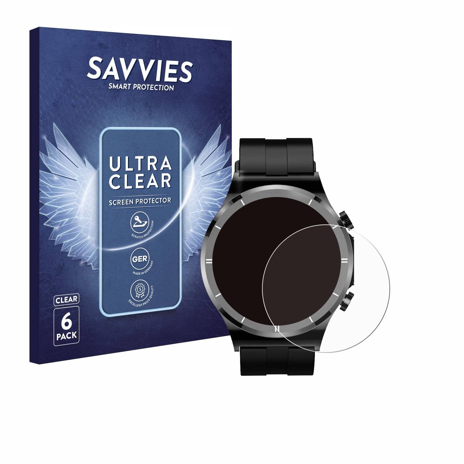 6x Savvies Displayschutz-Folie für DekeFit T30