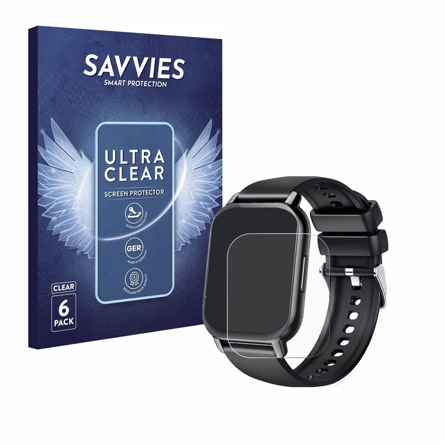 6x Savvies Displayschutz-Folie für Hoxe Y6