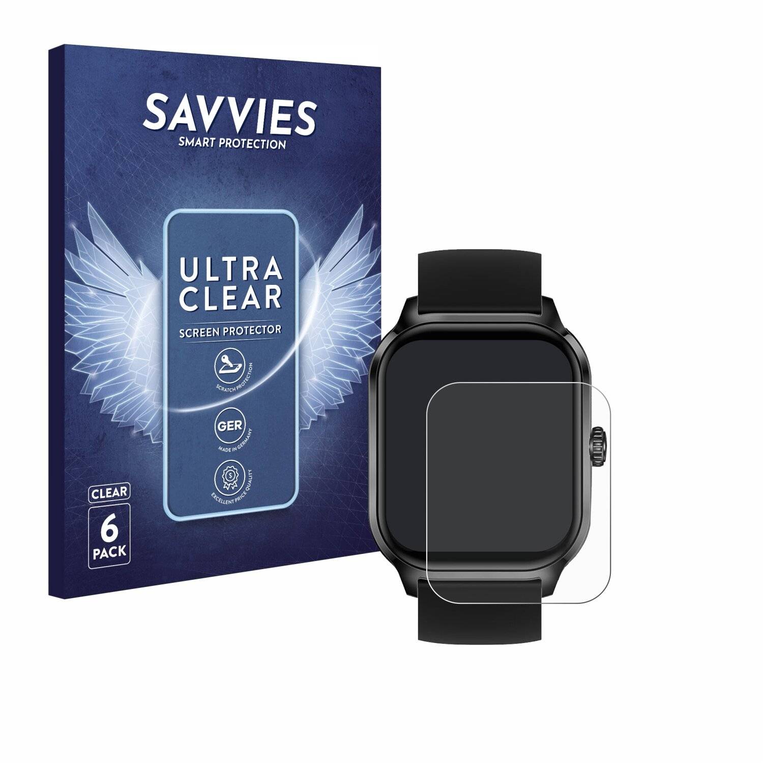 6x Savvies Displayschutz-Folie für AcclaFit