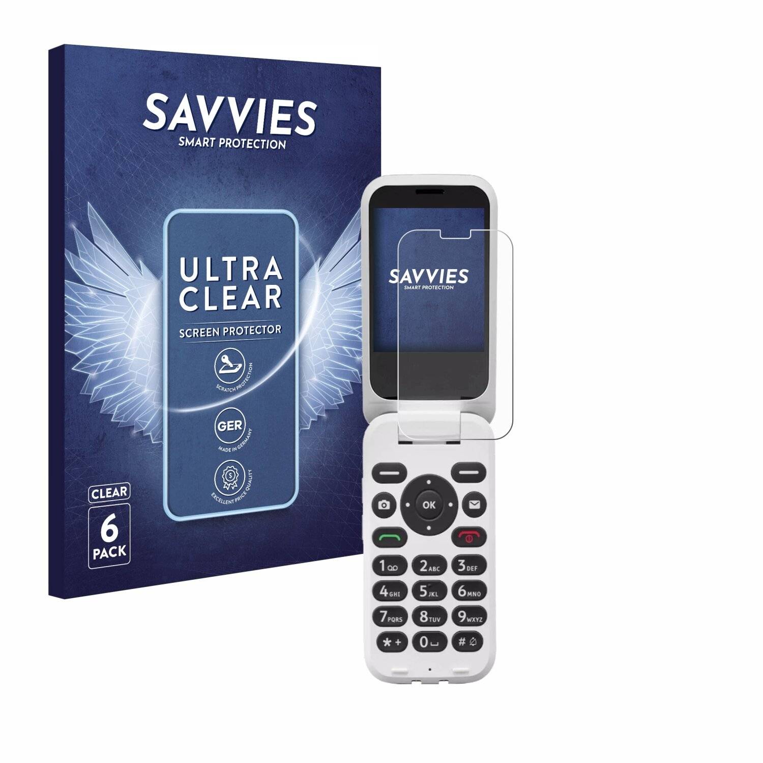 6x Savvies Displayschutz-Folie für Doro