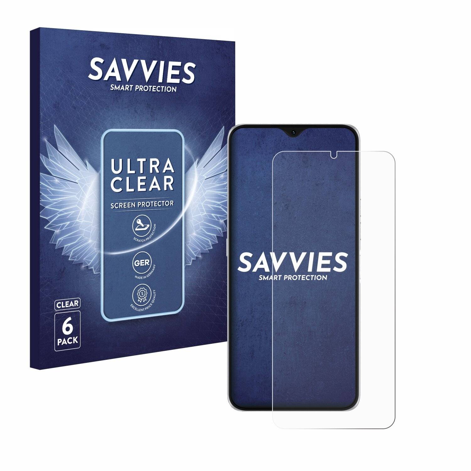 6x Savvies Displayschutz-Folie für Umidigi F3 Pro