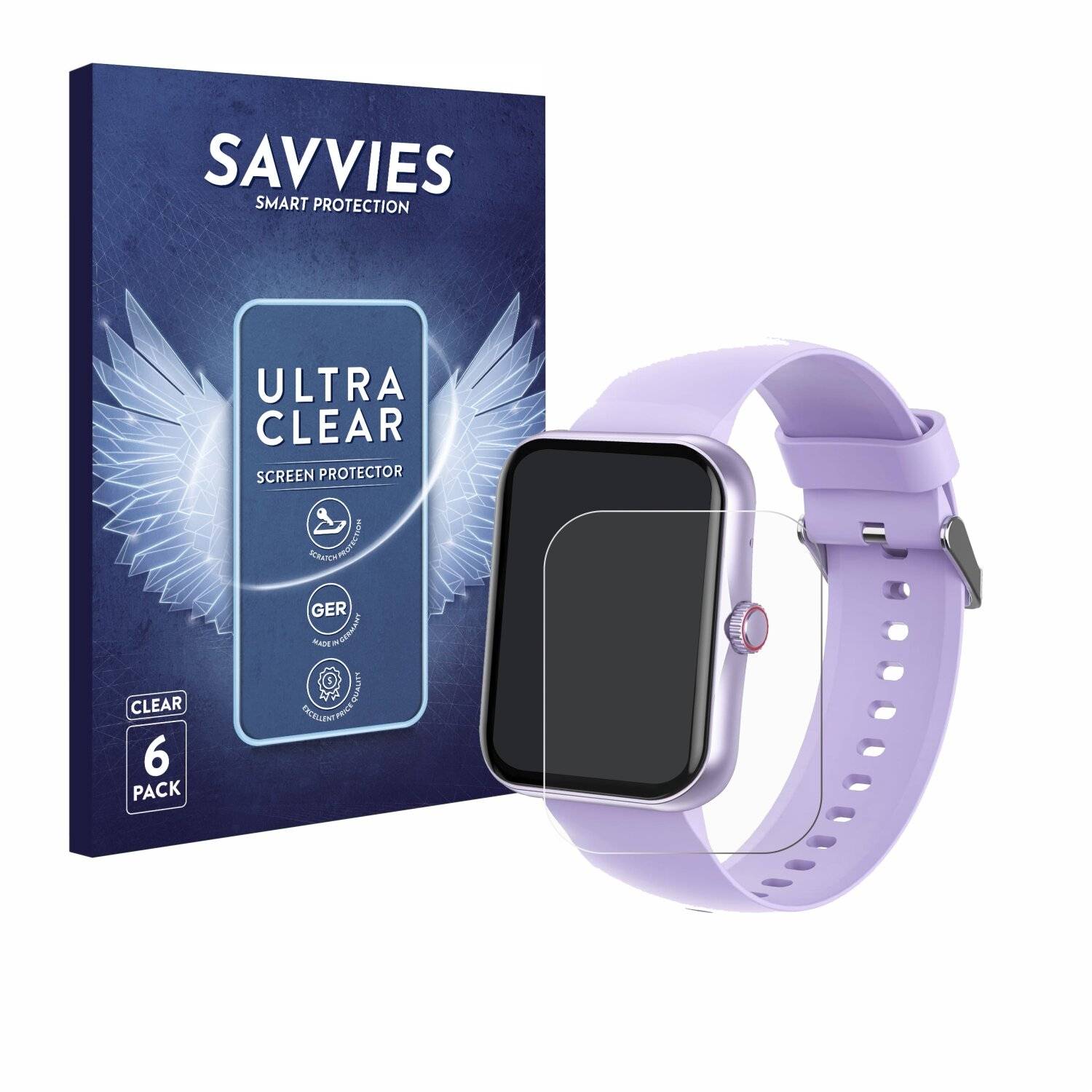 6x Savvies Displayschutz-Folie für Pthtechus PTH-S80
