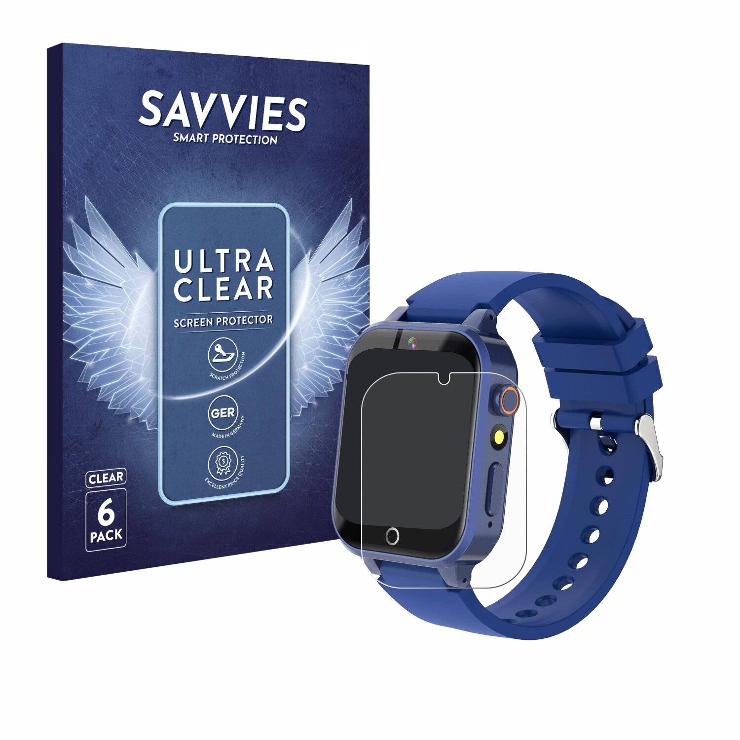 6x Savvies Displayschutz-Folie für Yedasah