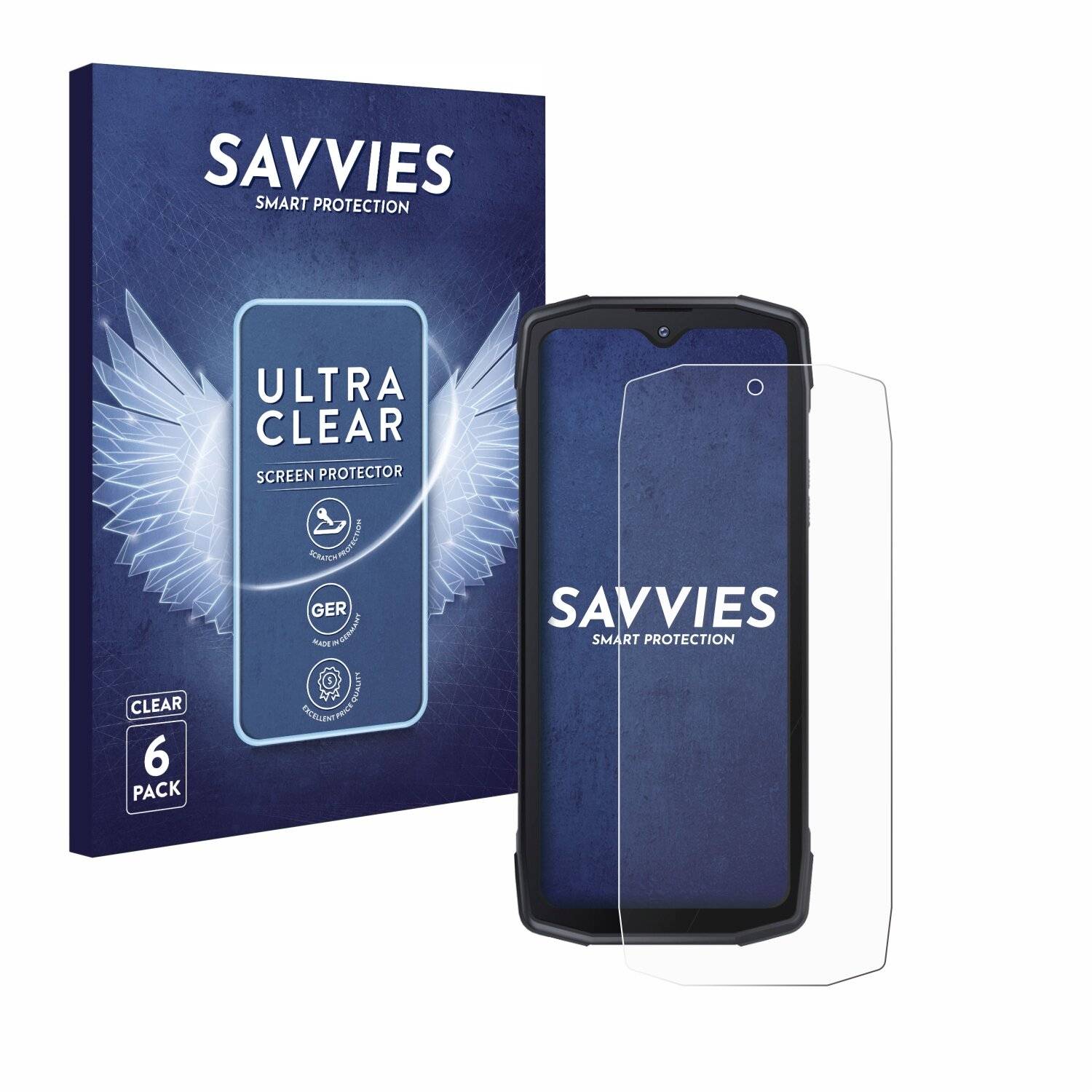 6x Savvies Displayschutz-Folie für Cubot King Kong Star