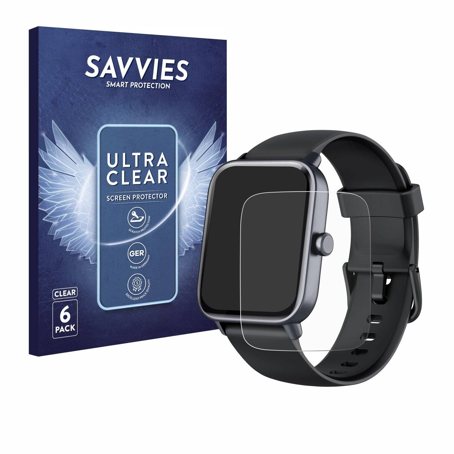 6x Savvies Displayschutz-Folie für Gydom IDW19