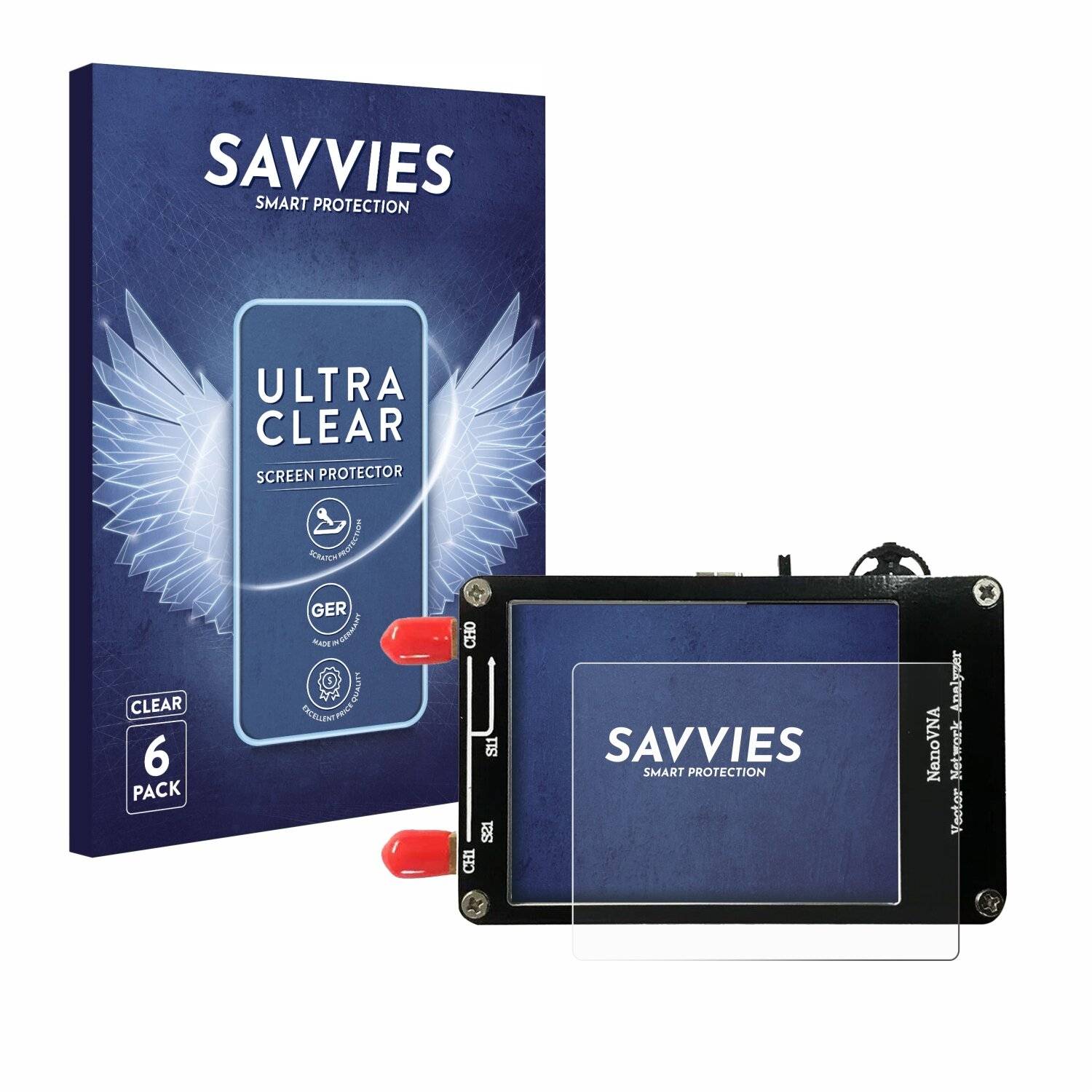 6x Savvies Displayschutz-Folie für NanoVNA H