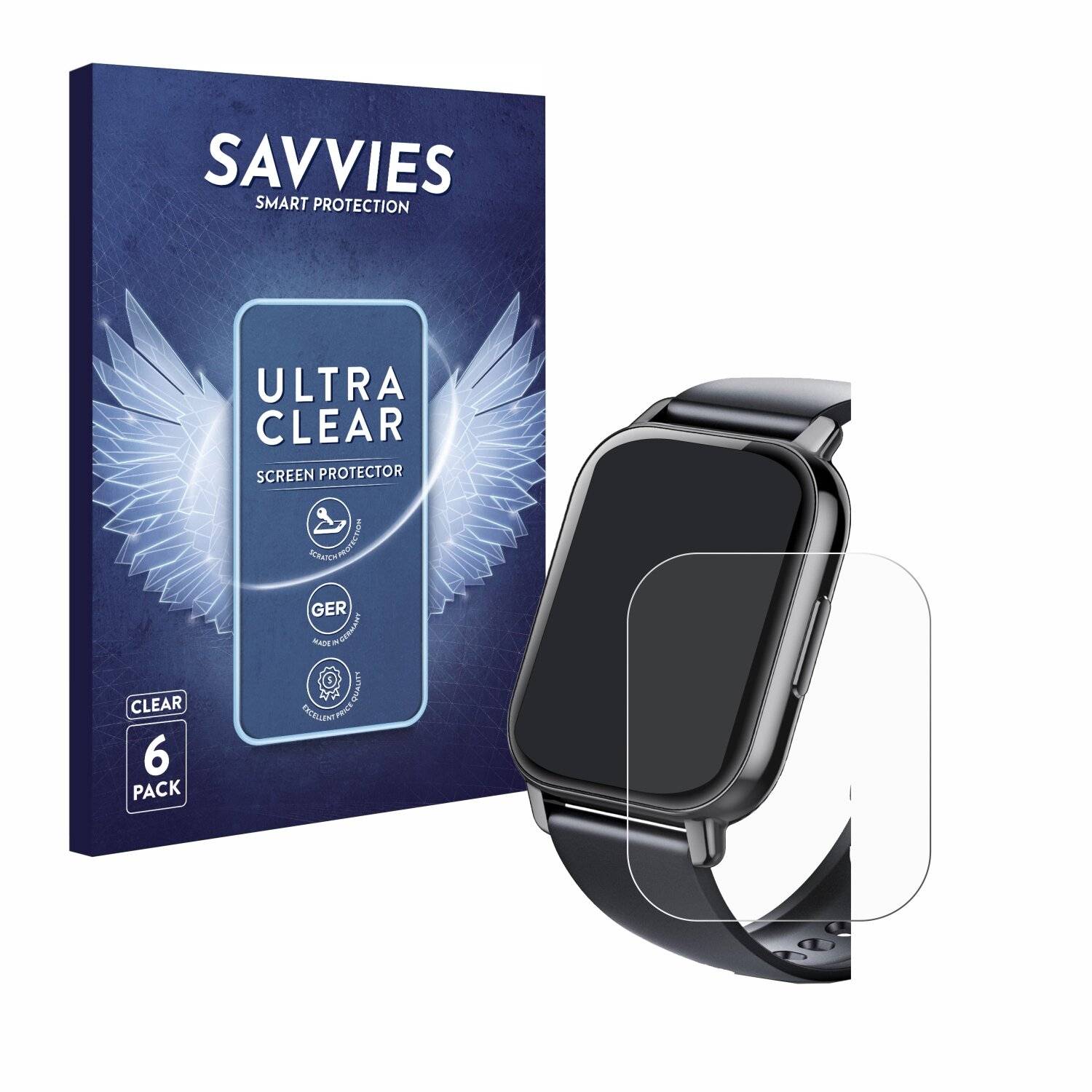 6x Savvies Displayschutz-Folie für Hendari P66