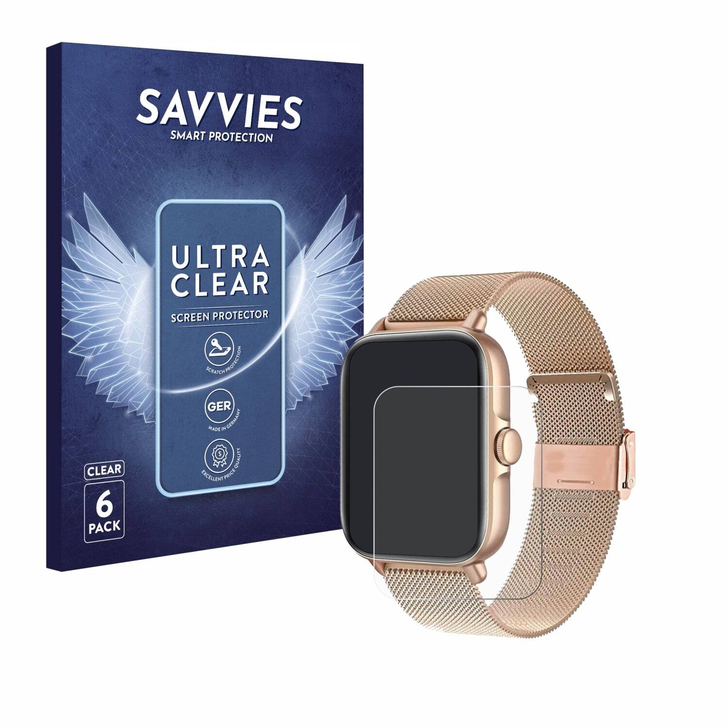6x Savvies Displayschutz-Folie für Pireware Elegance 3