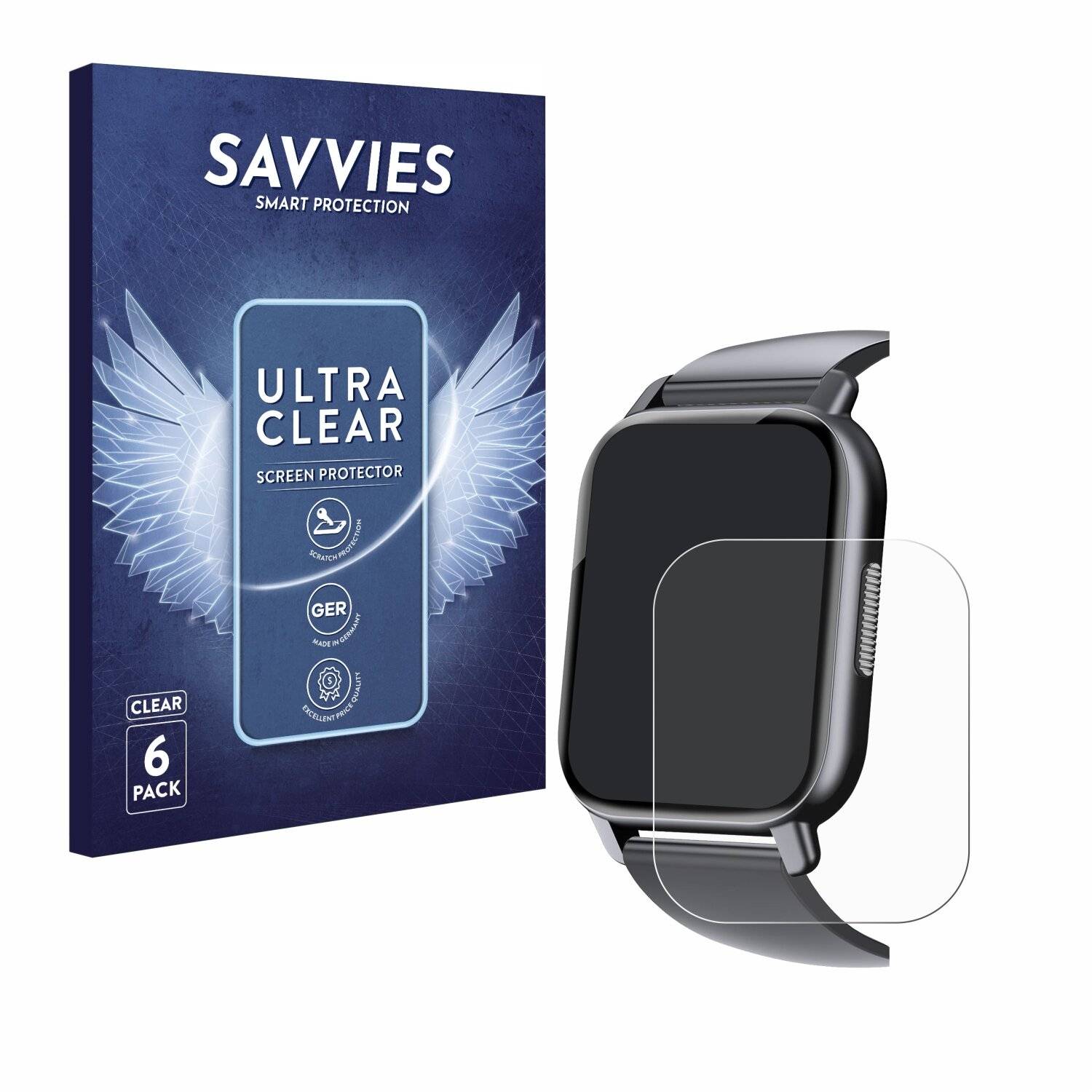6x Savvies Displayschutz-Folie für Csasan Y6
