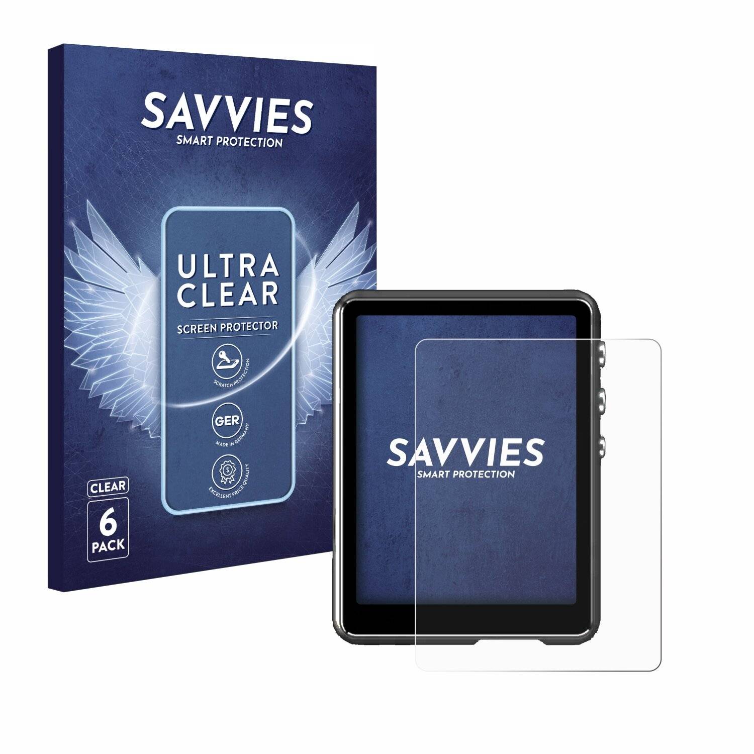 6x Savvies Displayschutz-Folie für Mechen
