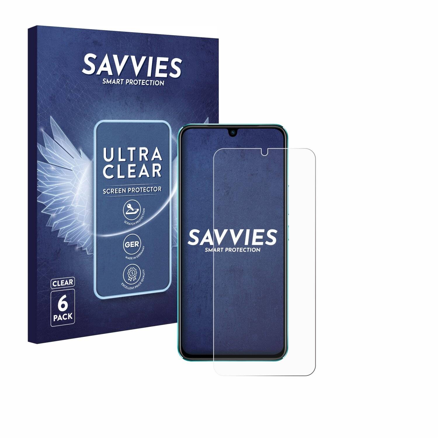 6x Savvies Displayschutz-Folie für Vivo