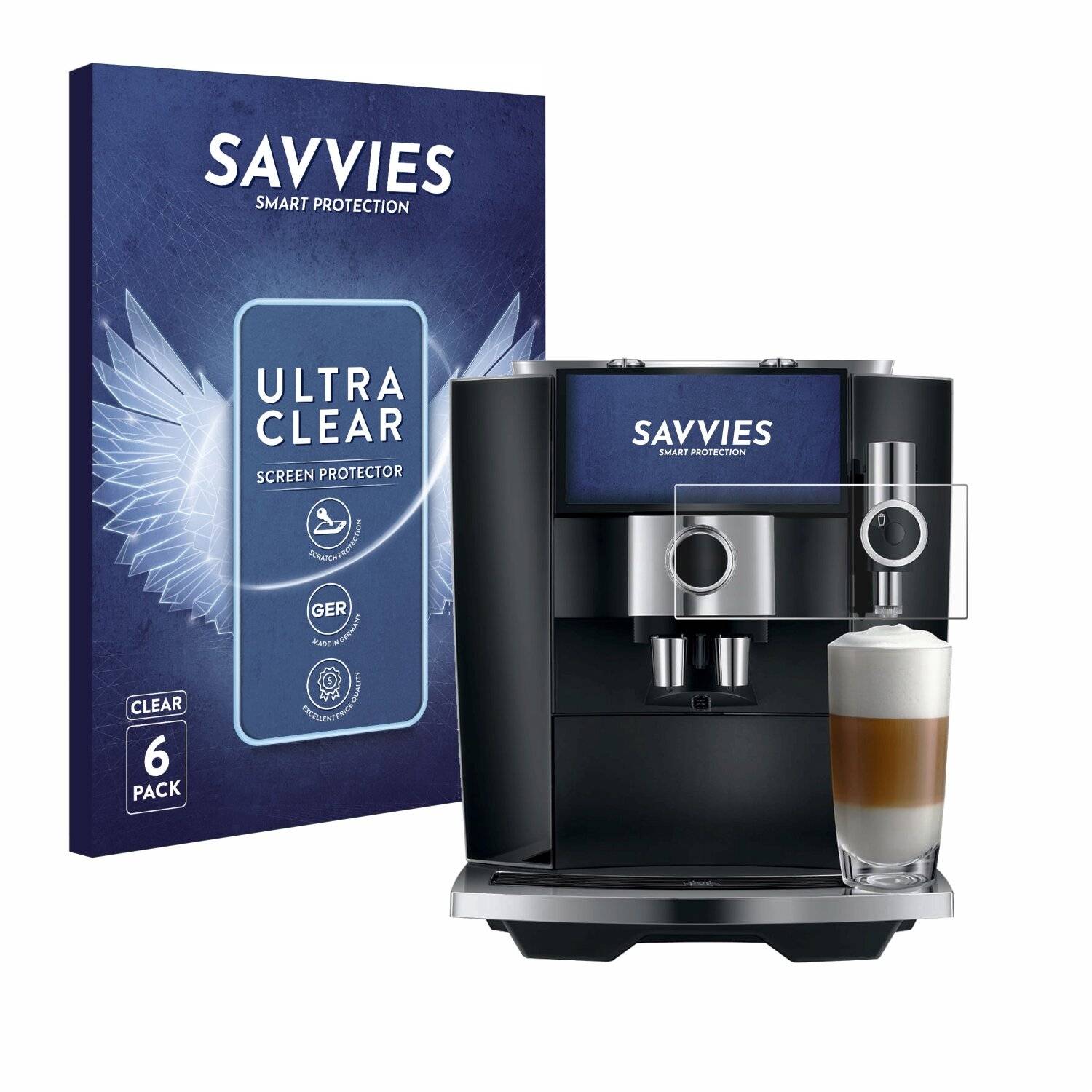 6x Savvies Displayschutz-Folie für Jura J8