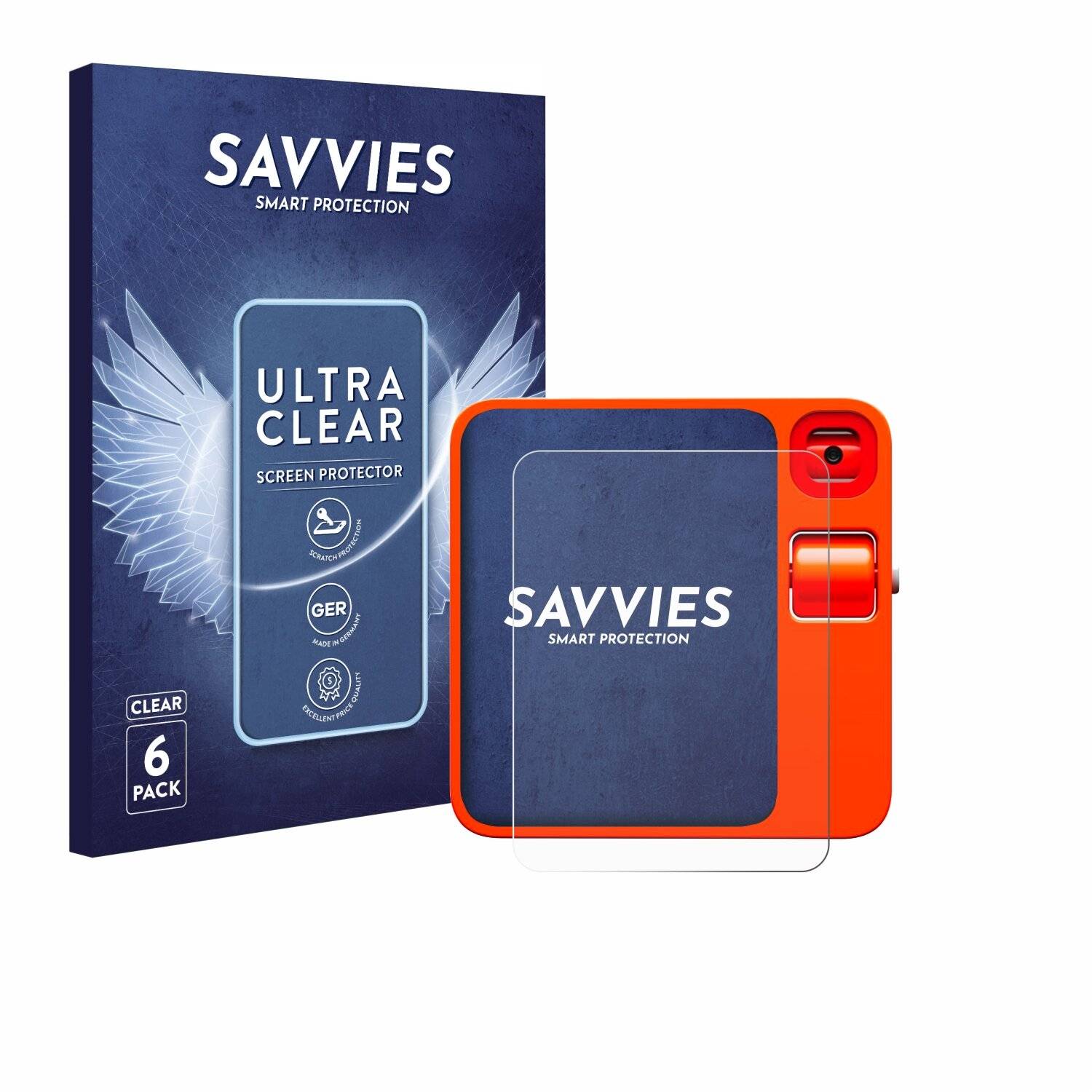6x Savvies Displayschutz-Folie für rabbit