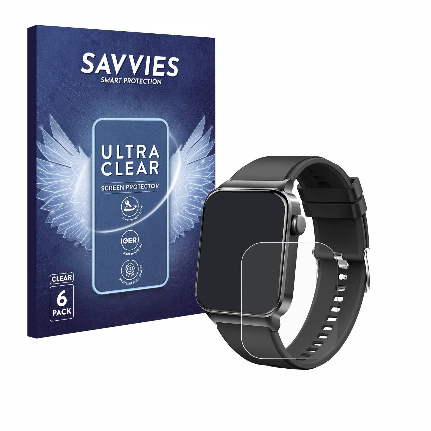 6x Savvies Displayschutz-Folie für VKROBAG