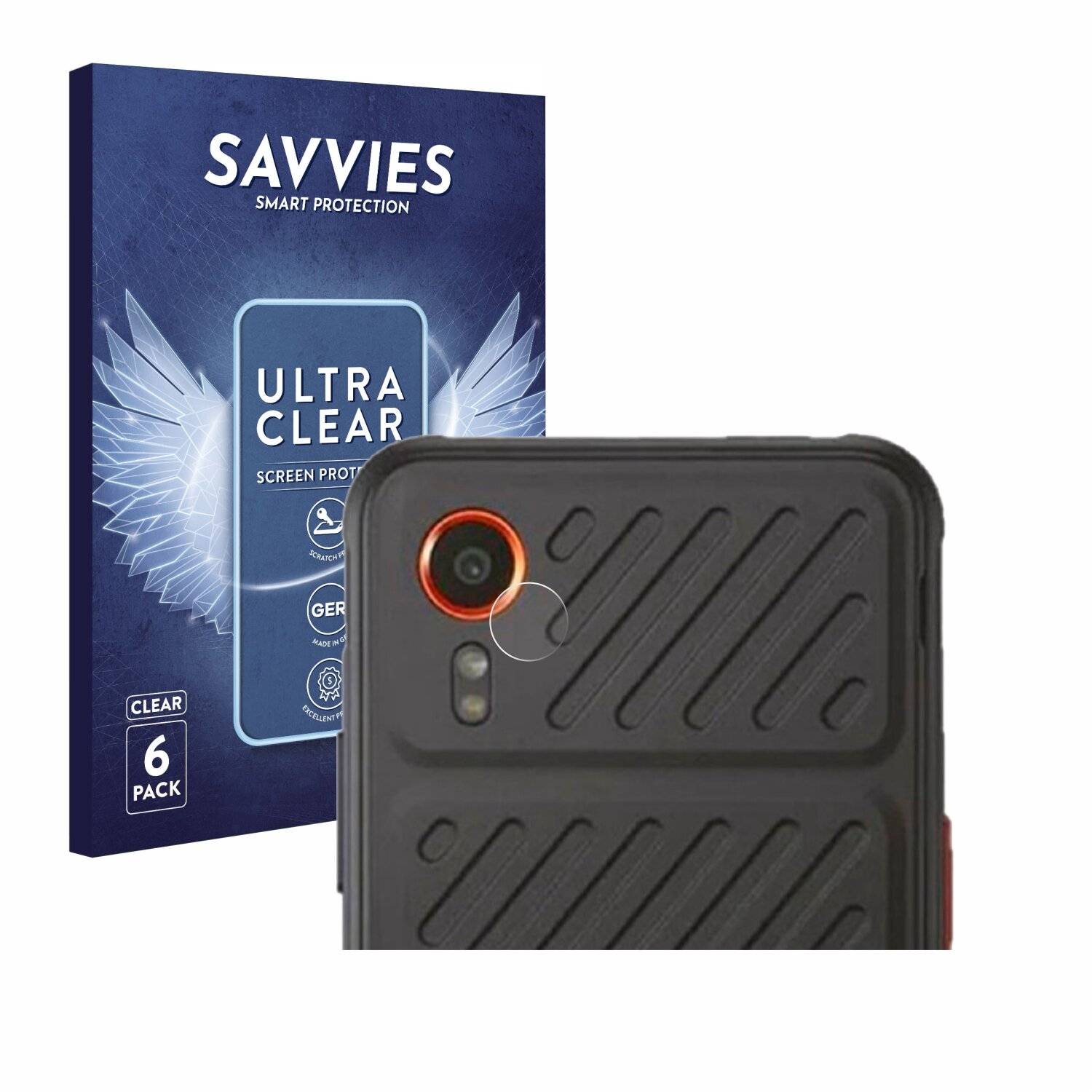 6x Savvies Displayschutz-Folie für Samsung Galaxy XCover 7 (NUR