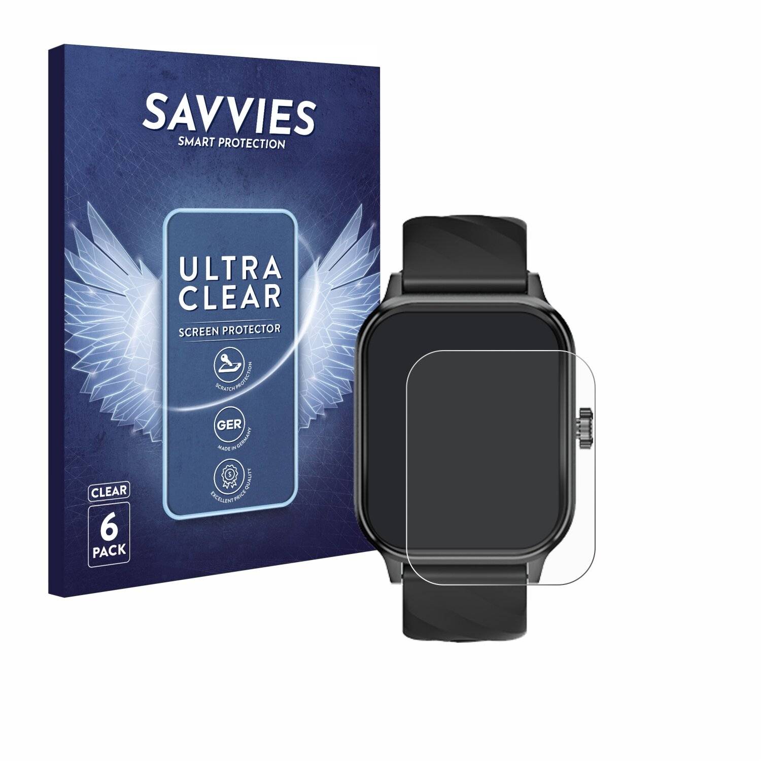 6x Savvies Displayschutz-Folie für Marsyu U9