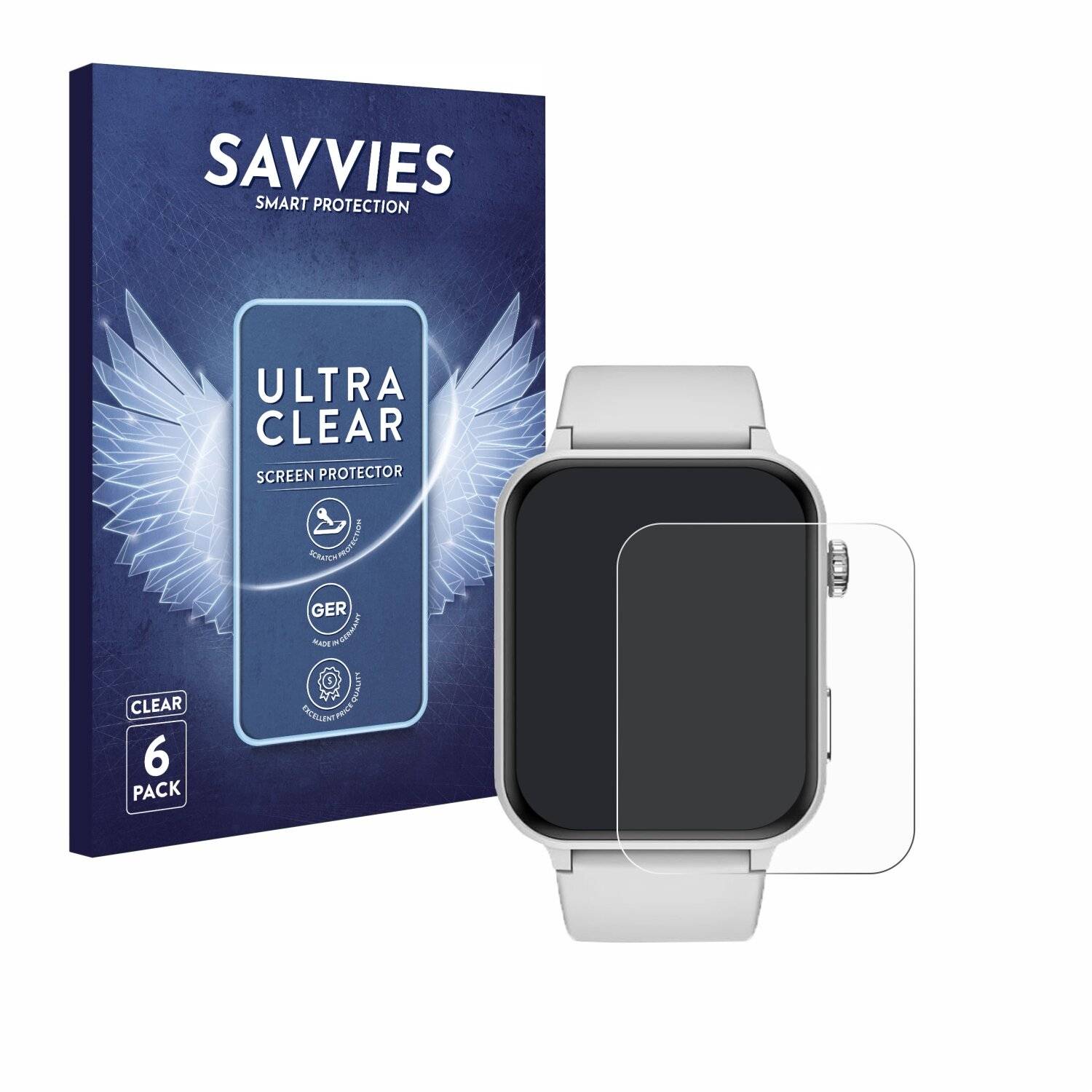 6x Savvies Displayschutz-Folie für Iowodo
