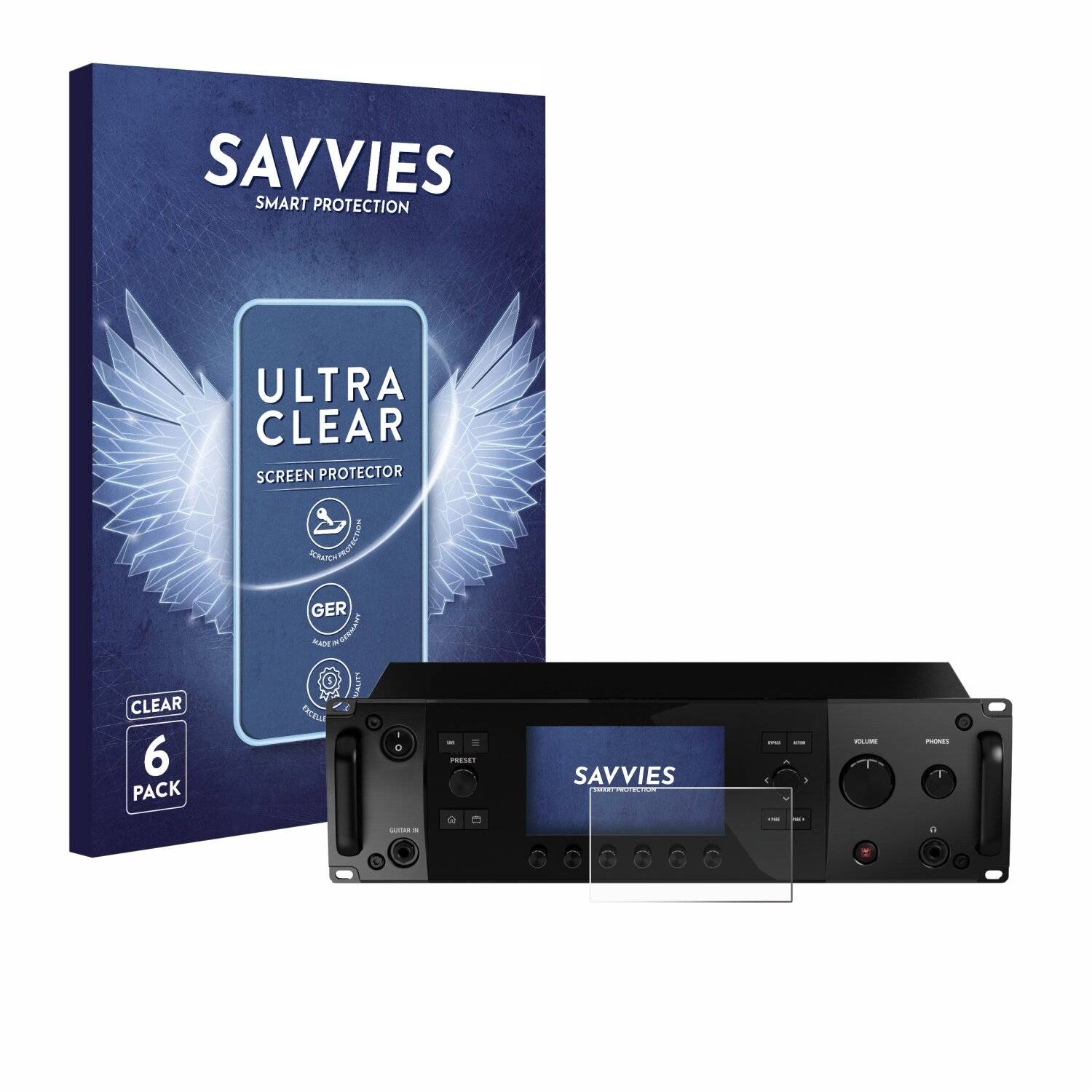 6x Savvies Displayschutz-Folie für Line 6 Helix