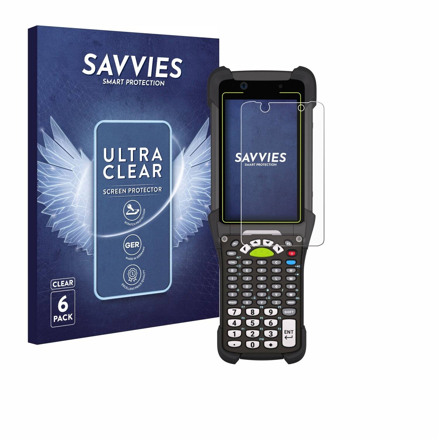 6x Savvies Displayschutz-Folie für Zebra