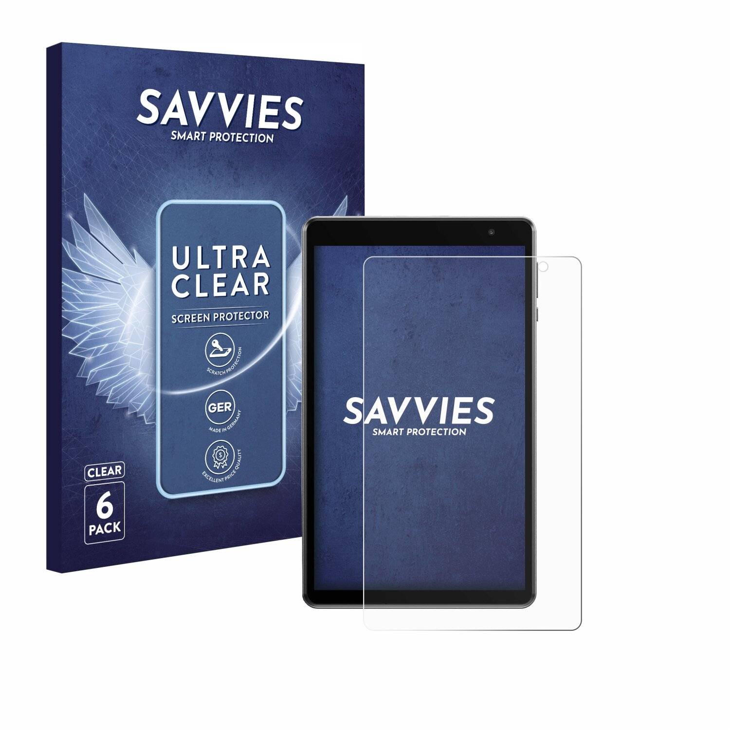 6x Savvies Displayschutz-Folie für Alldocube iPlay 50 mini