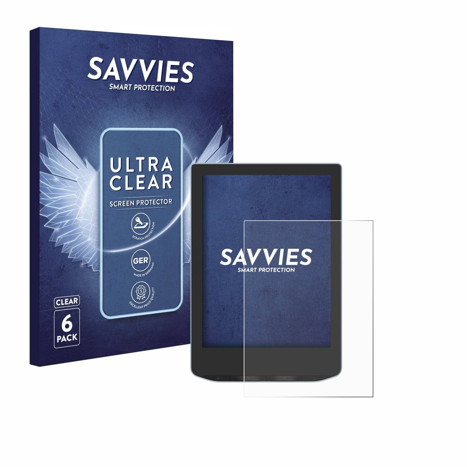 6x Savvies Displayschutz-Folie für Vivlio