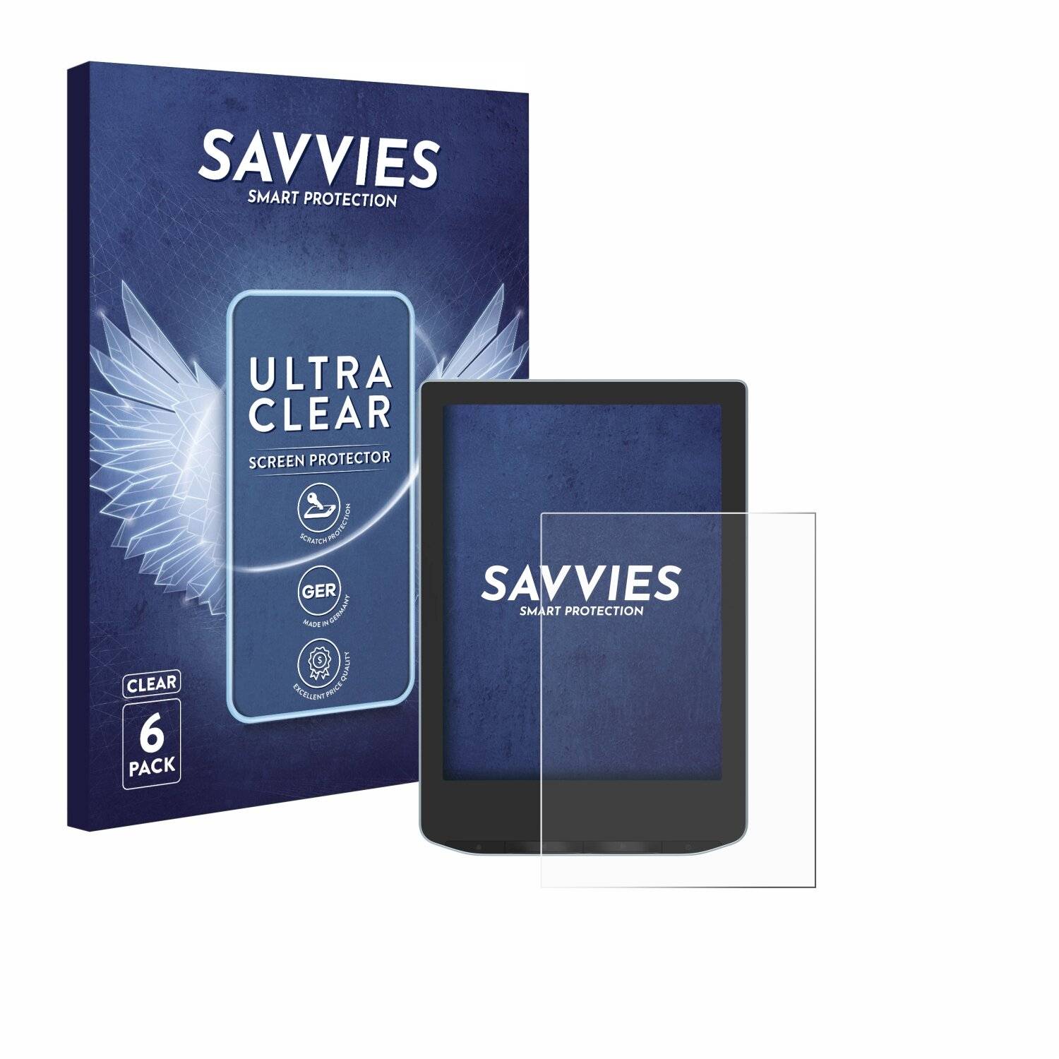 6x Savvies Displayschutz-Folie für Vivlio Light