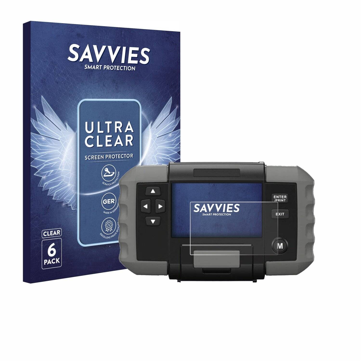 6x Savvies Displayschutz-Folie für Topdon BT