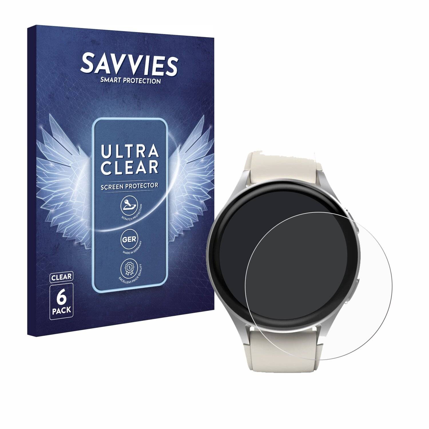 6x Savvies Displayschutz-Folie für Hama 8900 (42