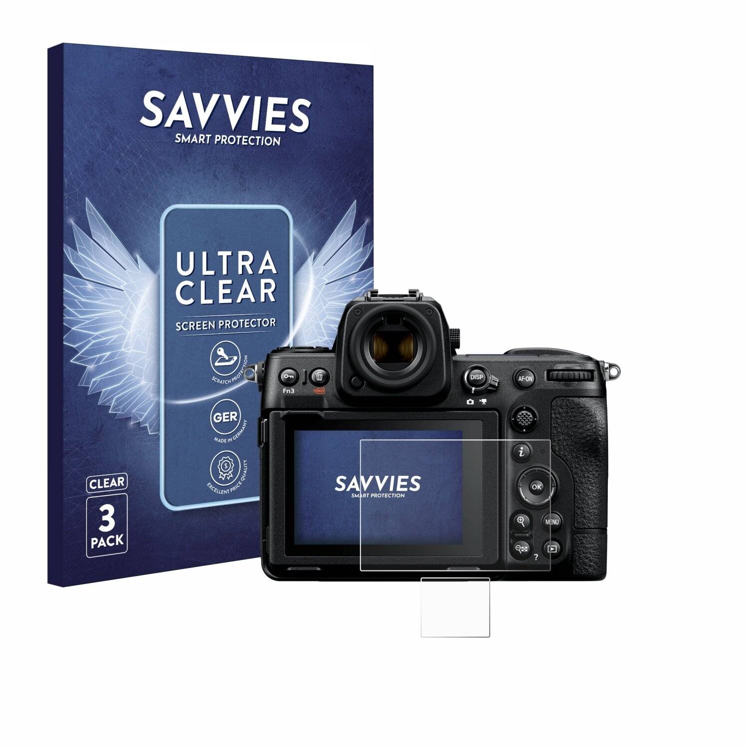 6x Savvies Displayschutz-Folie für Nikon Z 8 (Display +